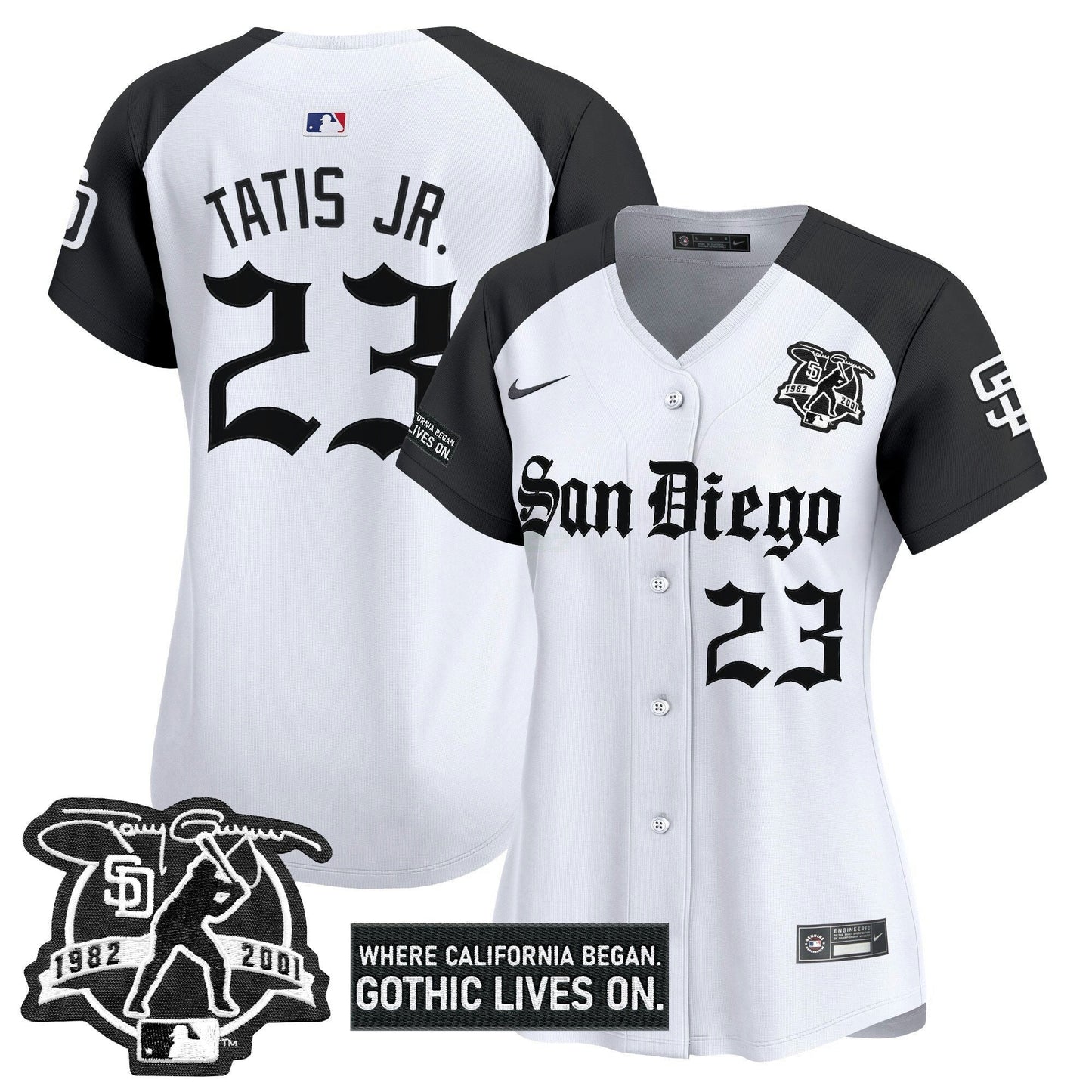 Camisa MLB Women’s San Diego ‘Gothic Edition’ Vapor Premier Limited Jersey