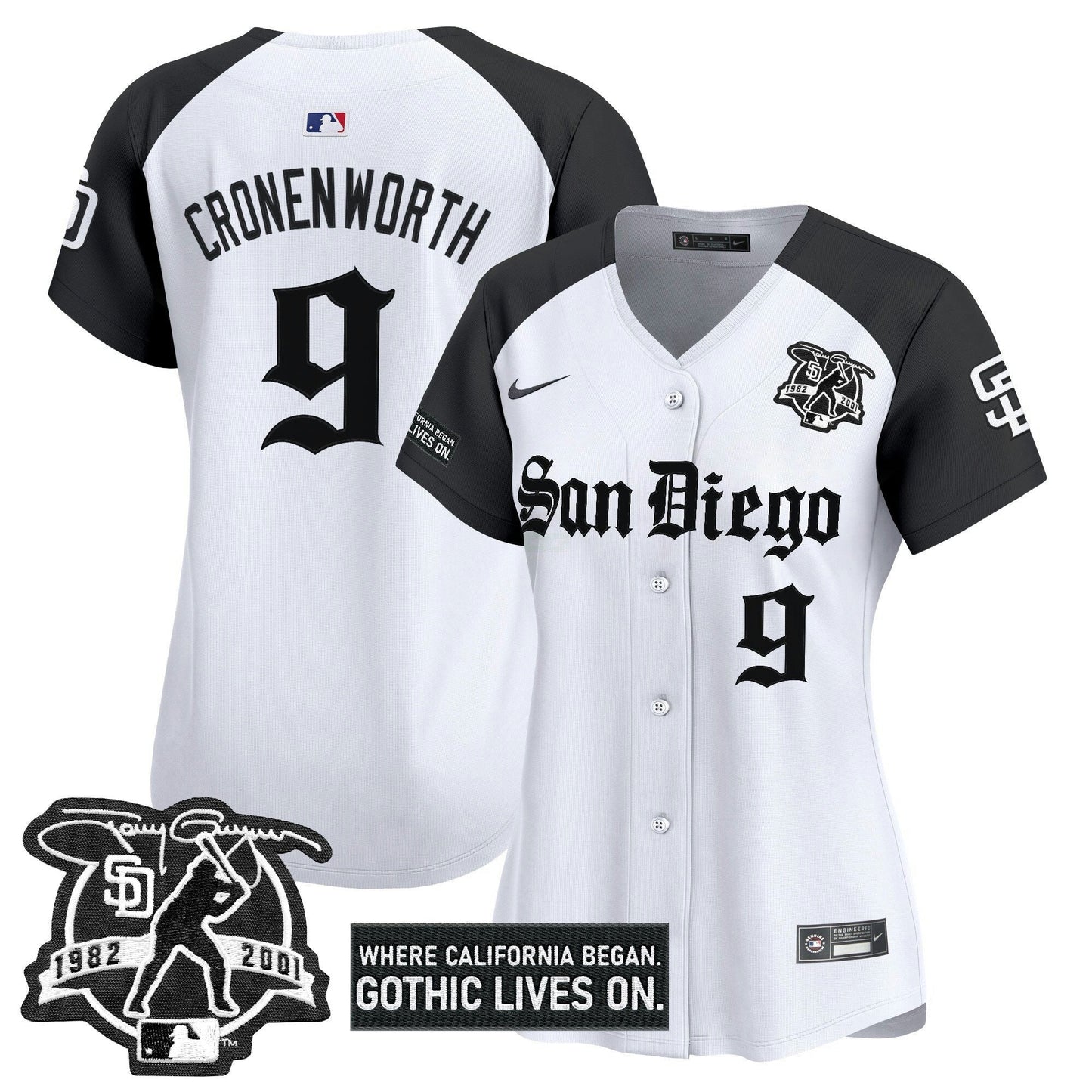 Camisa MLB Women’s San Diego ‘Gothic Edition’ Vapor Premier Limited Jersey