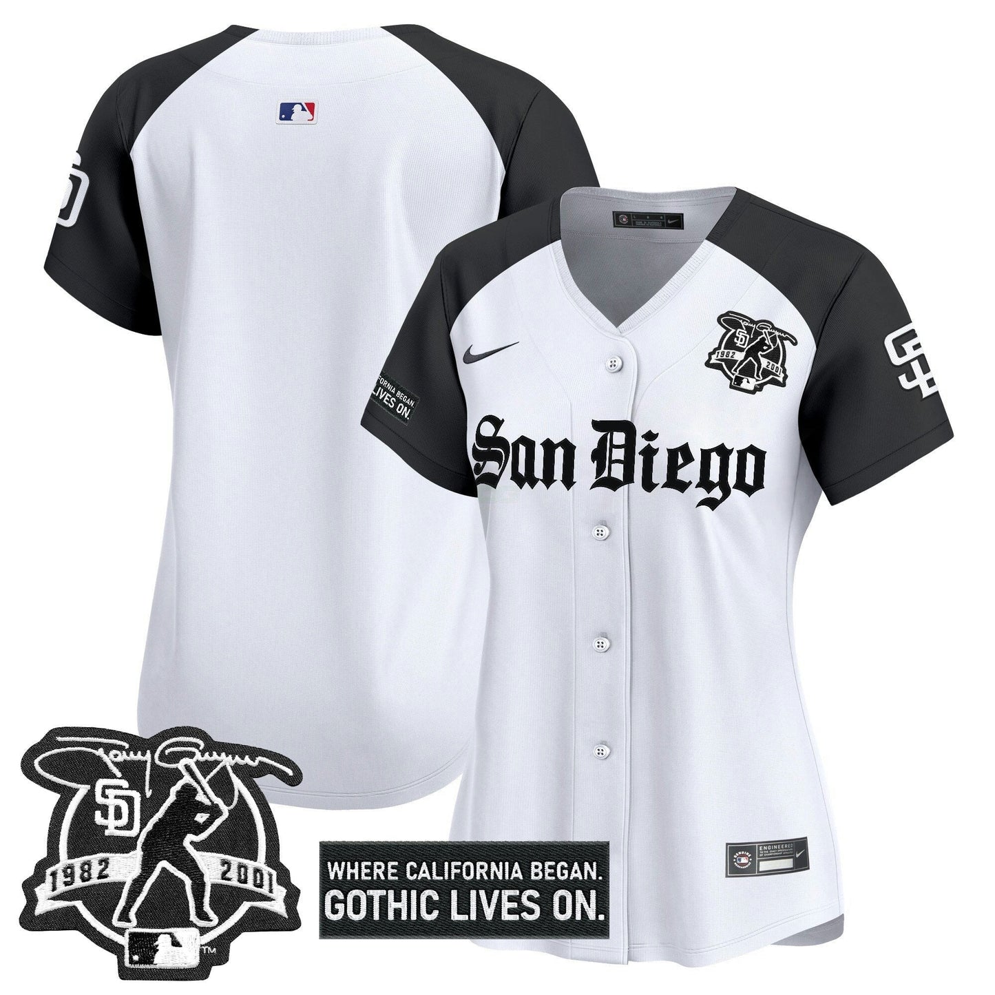 Camisa MLB Women’s San Diego ‘Gothic Edition’ Vapor Premier Limited Jersey