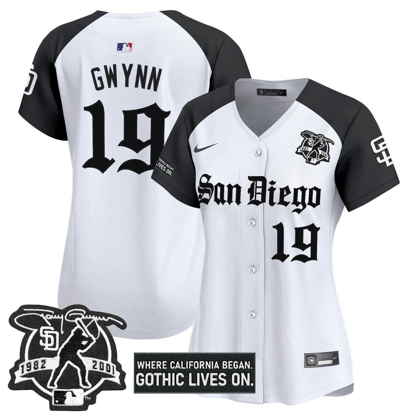 Camisa MLB Women’s San Diego ‘Gothic Edition’ Vapor Premier Limited Jersey