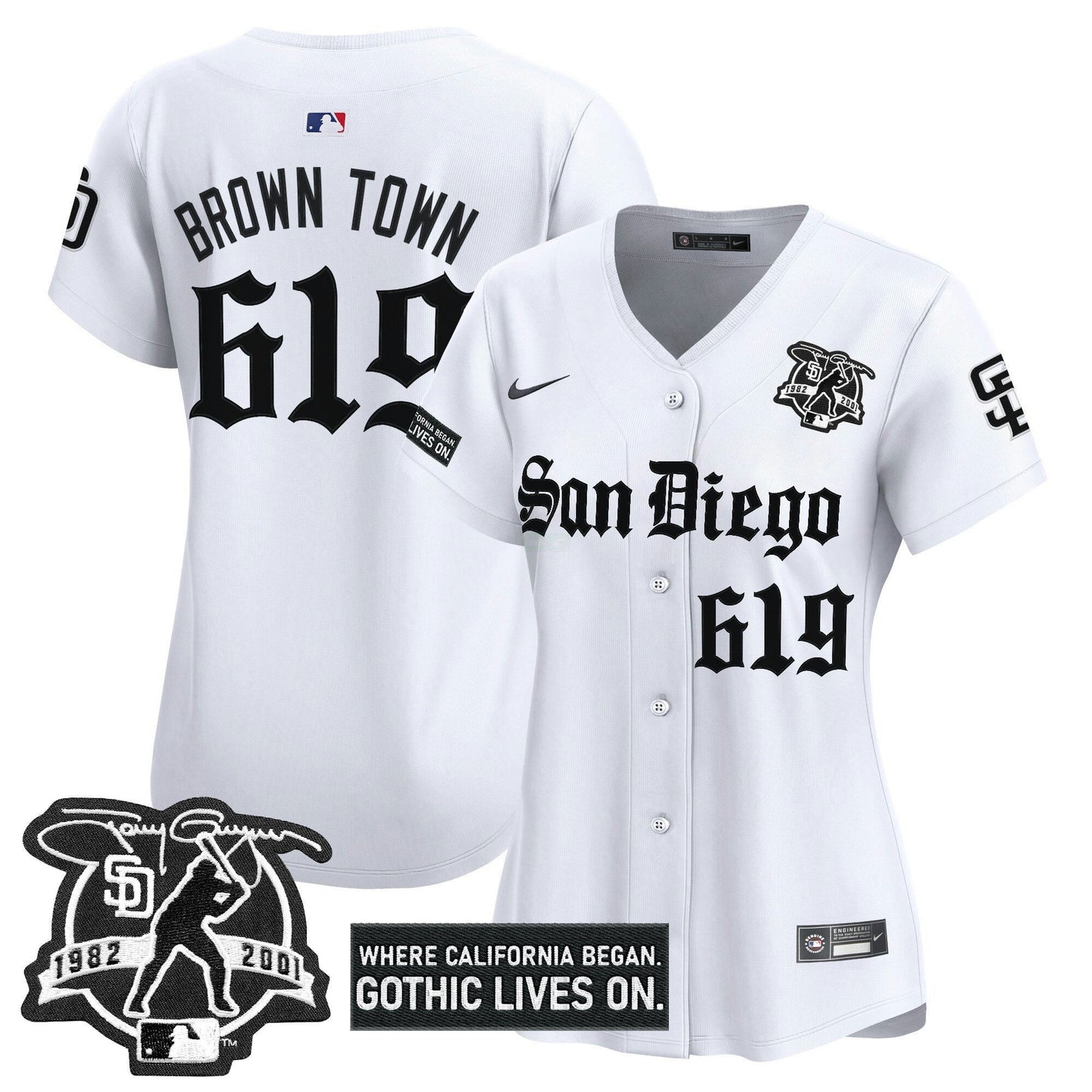 Camisa MLB Women’s San Diego ‘Gothic Edition’ Vapor Premier Limited Jersey