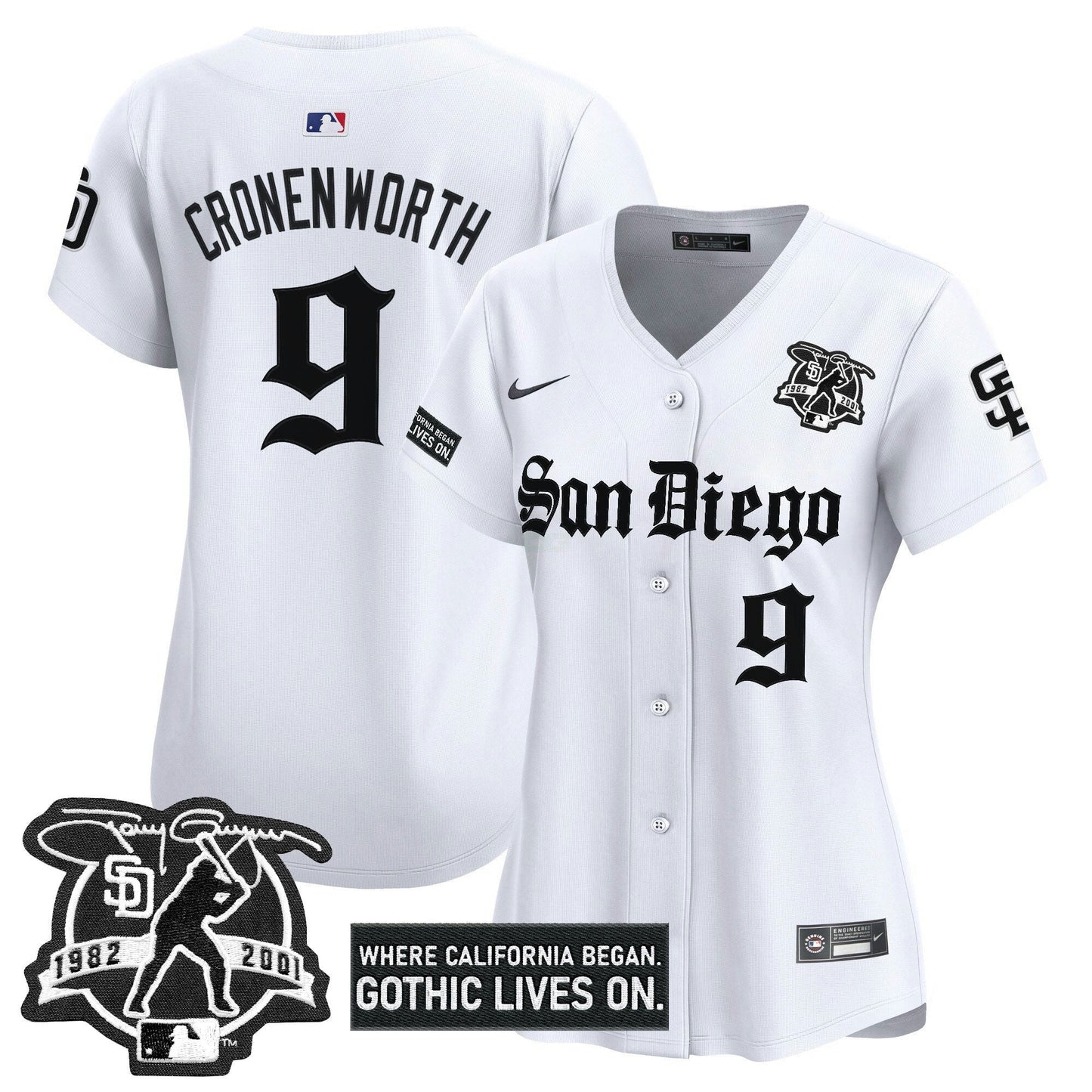 Camisa MLB Women’s San Diego ‘Gothic Edition’ Vapor Premier Limited Jersey
