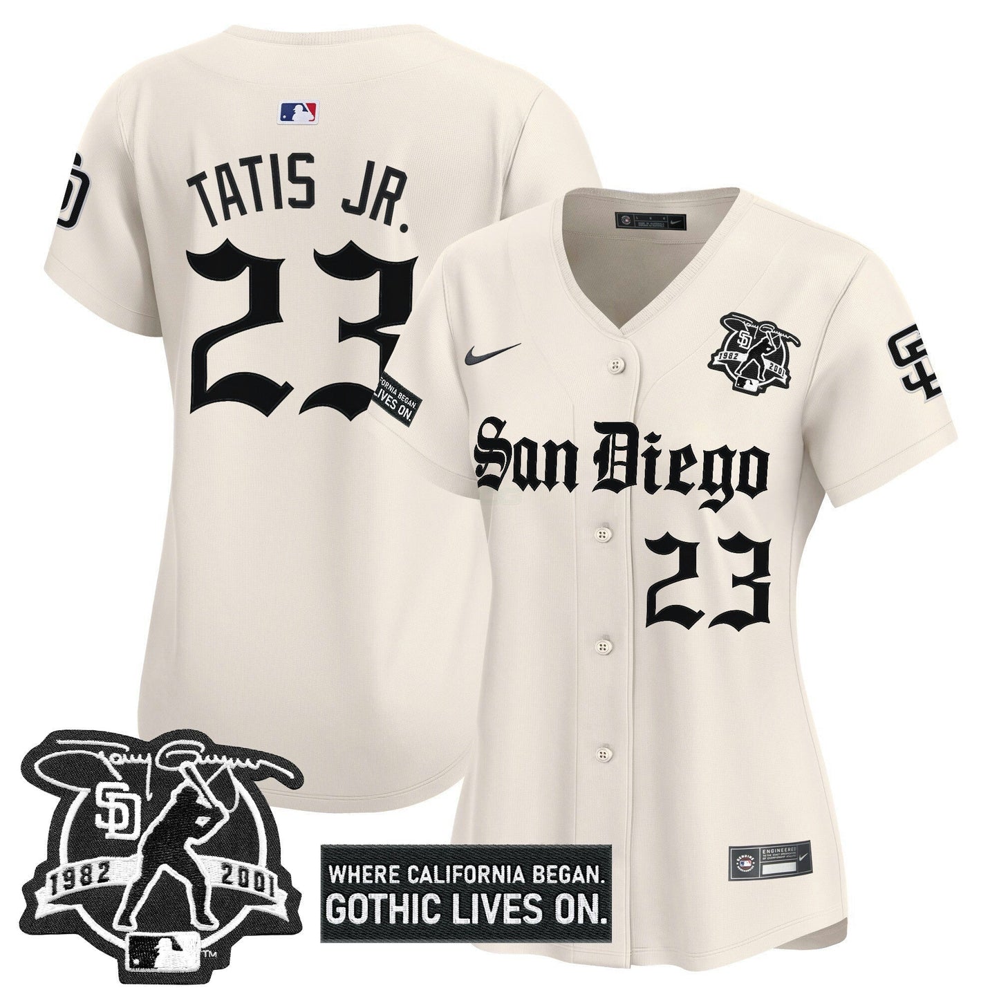 Camisa MLB Women’s San Diego ‘Gothic Edition’ Vapor Premier Limited Jersey