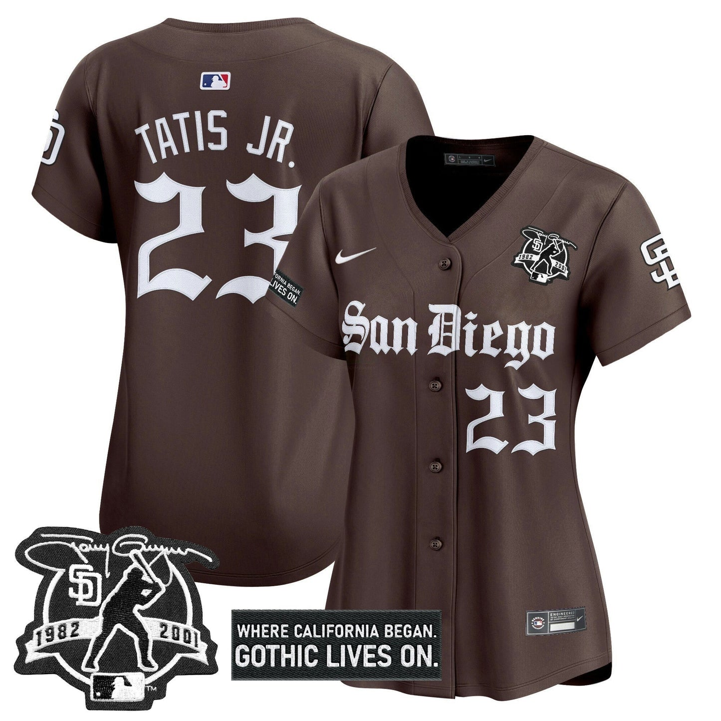 Camisa MLB Women’s San Diego ‘Gothic Edition’ Vapor Premier Limited Jersey