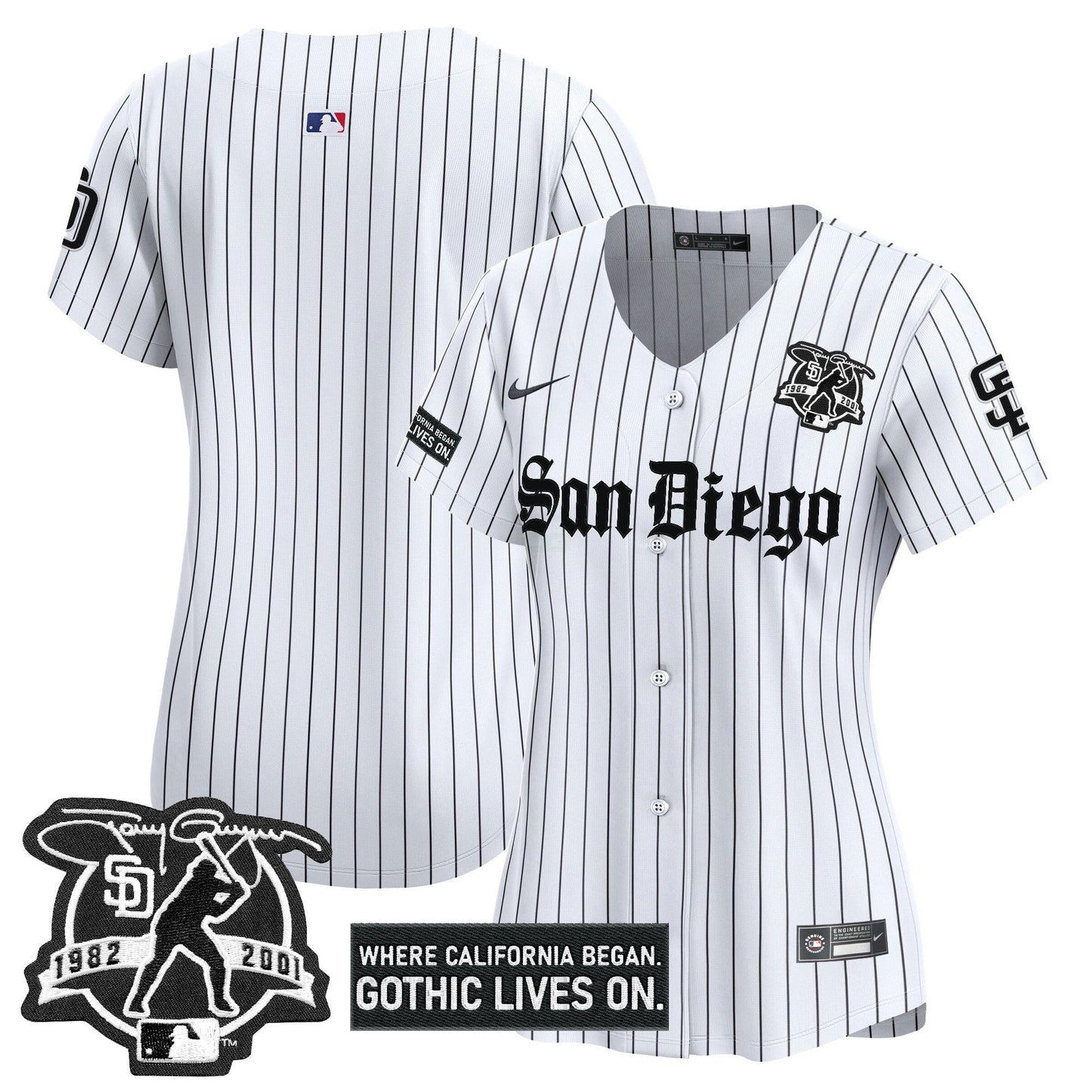 Camisa MLB Women’s San Diego ‘Gothic Edition’ Vapor Premier Limited Jersey