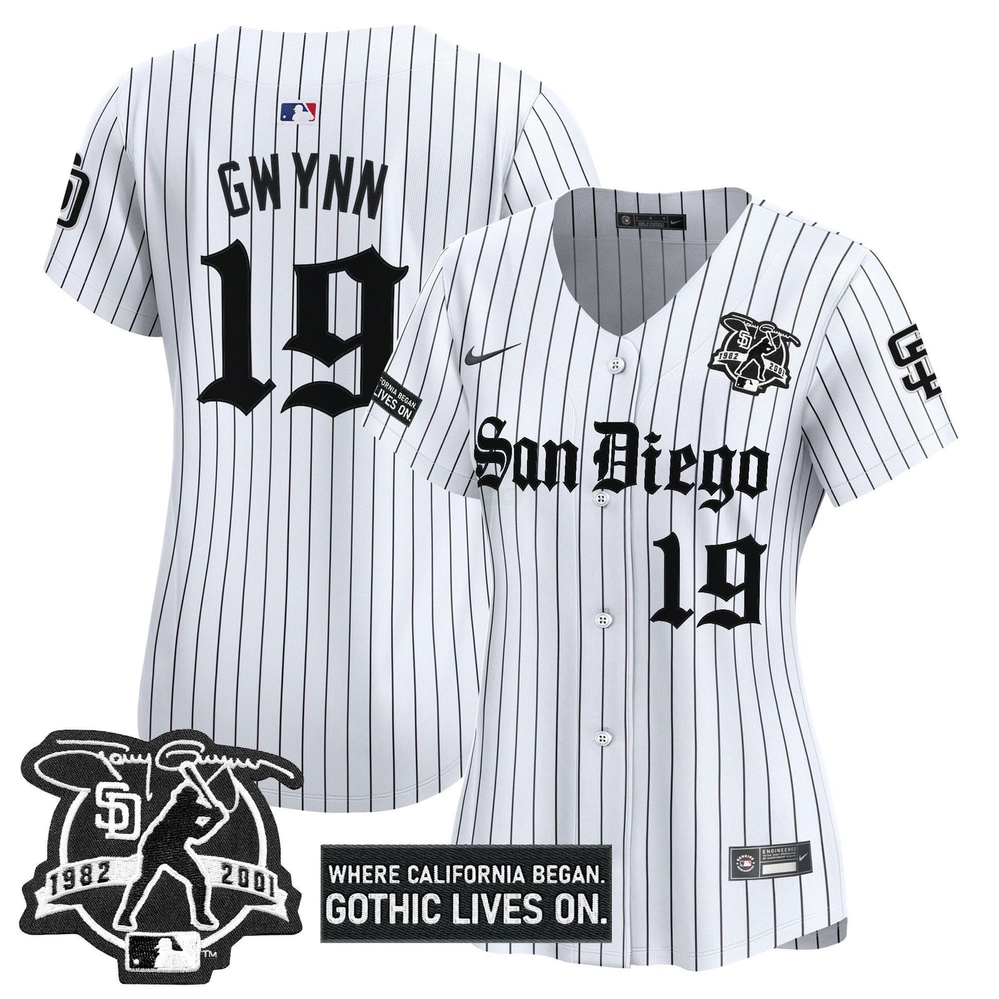 Camisa MLB Women’s San Diego ‘Gothic Edition’ Vapor Premier Limited Jersey