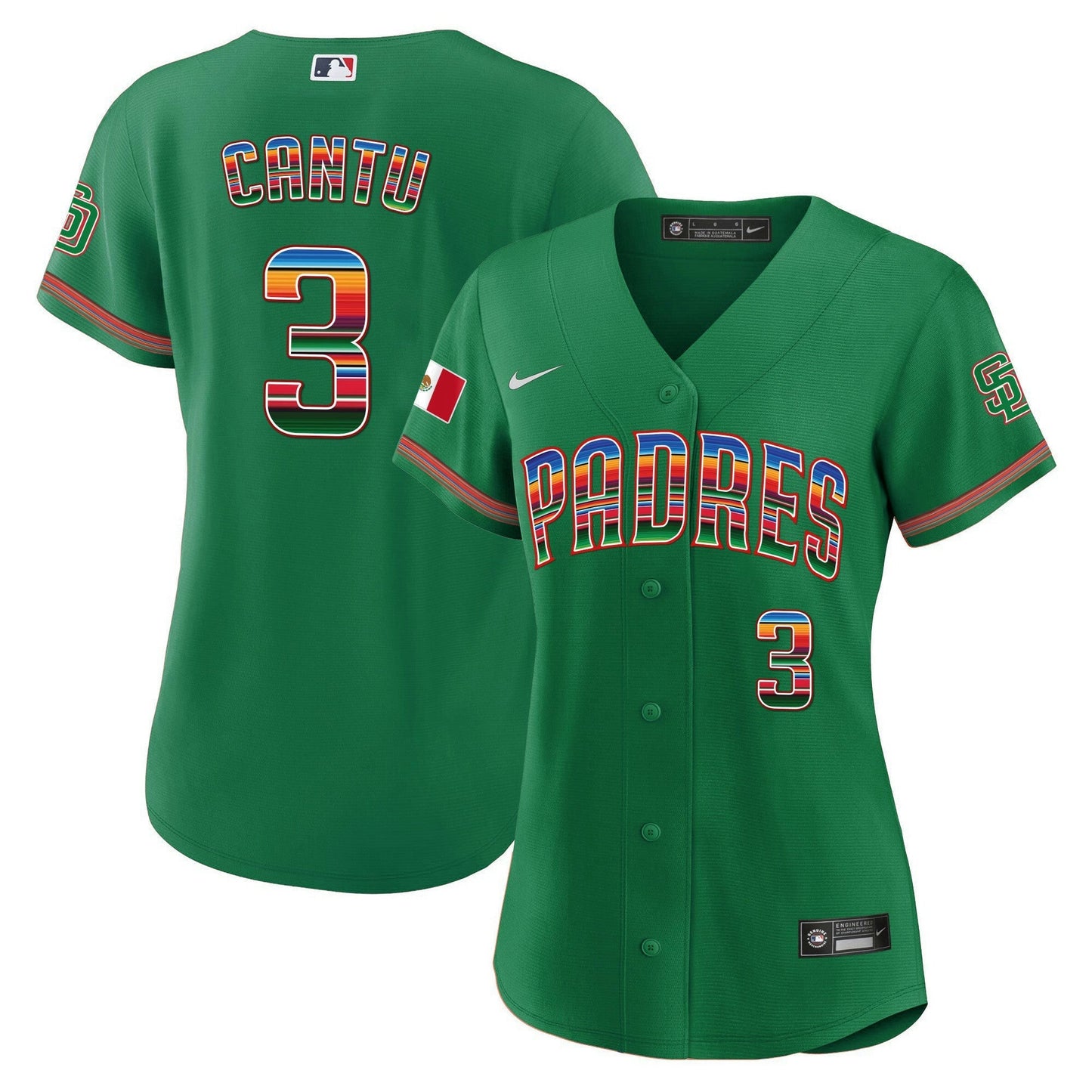Camisa MLB Women’s San Diego Mexico Cool Base Limited Jersey