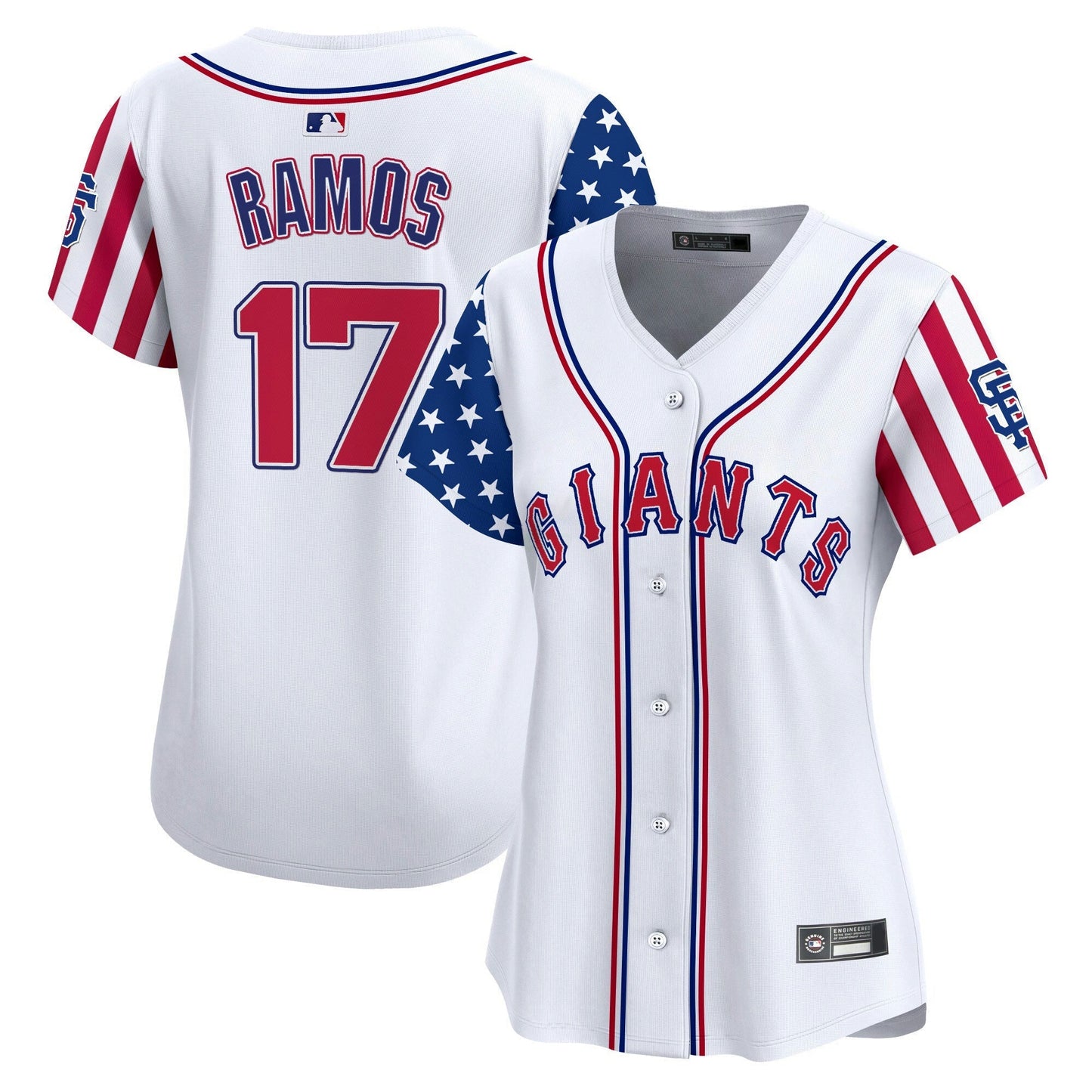 Camisa MLB Women’s San Francisco 2025 Independence Day Vapor Premier Limited Jersey
