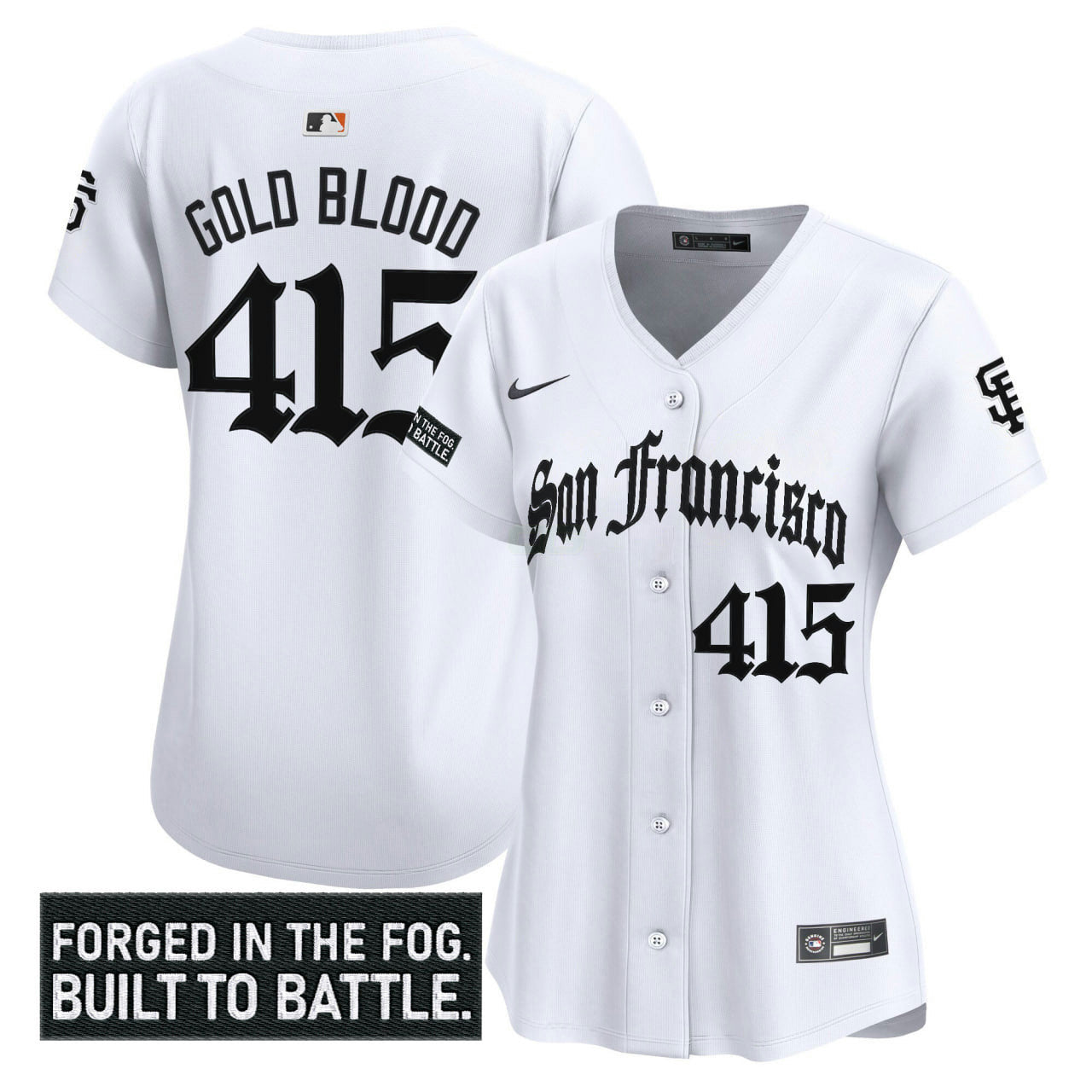 Camisa MLB Women’s San Francisco ‘Gothic Fog Edition’ Vapor Premier Limited Jersey