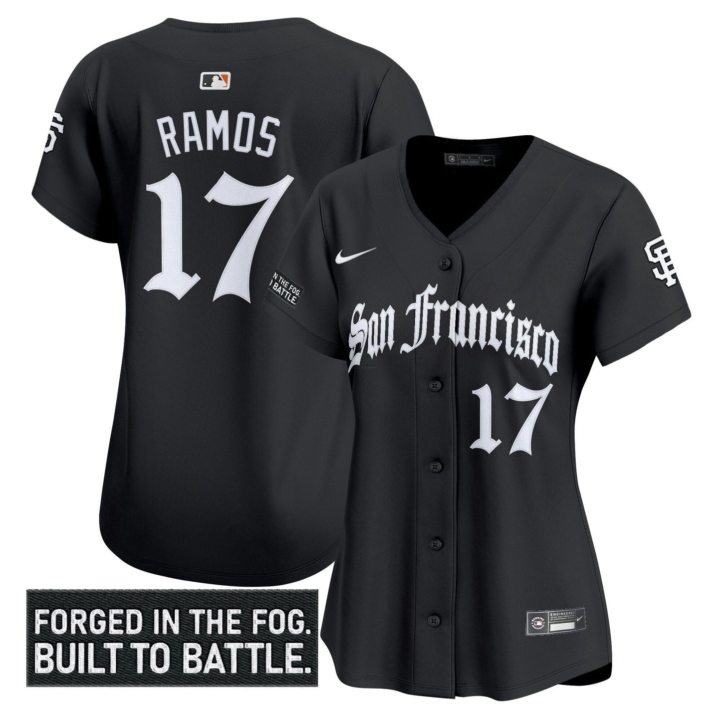 Camisa MLB Women’s San Francisco ‘Gothic Fog Edition’ Vapor Premier Limited Jersey