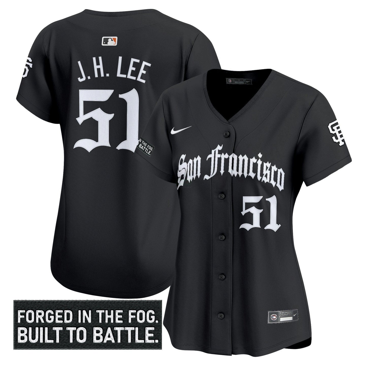 Camisa MLB Women’s San Francisco ‘Gothic Fog Edition’ Vapor Premier Limited Jersey