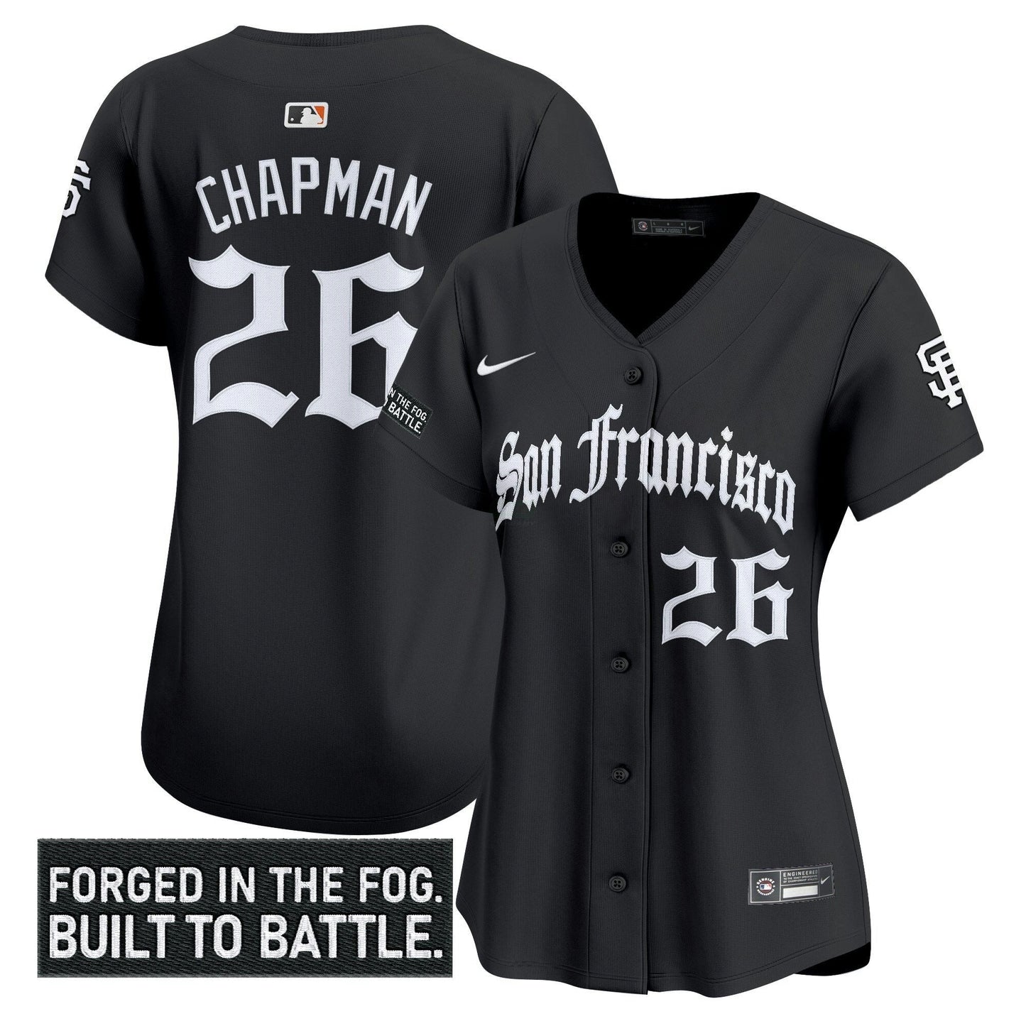 Camisa MLB Women’s San Francisco ‘Gothic Fog Edition’ Vapor Premier Limited Jersey