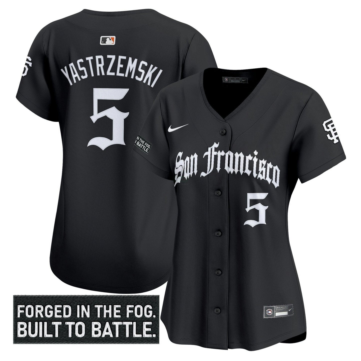 Camisa MLB Women’s San Francisco ‘Gothic Fog Edition’ Vapor Premier Limited Jersey