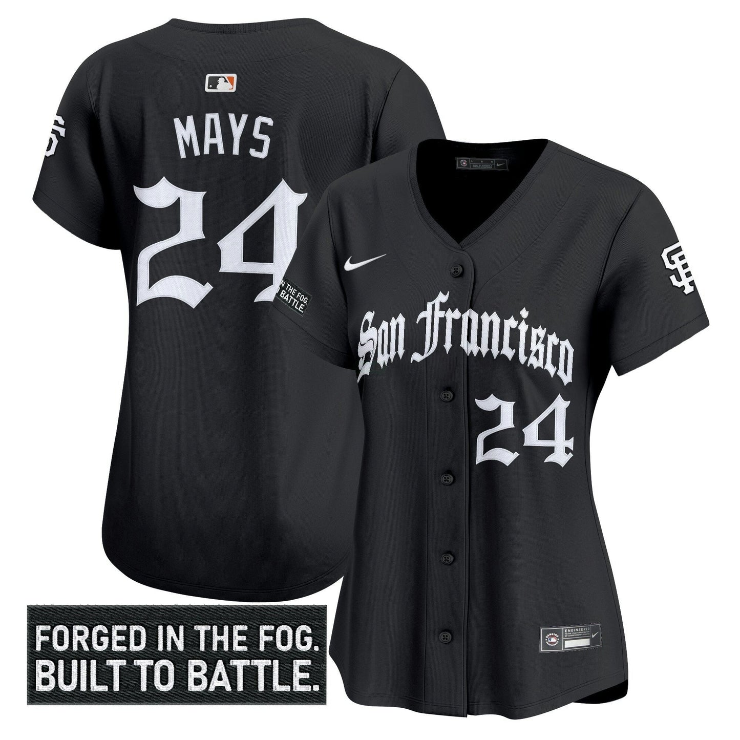Camisa MLB Women’s San Francisco ‘Gothic Fog Edition’ Vapor Premier Limited Jersey
