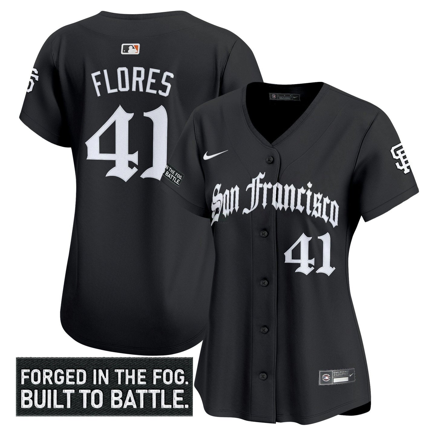 Camisa MLB Women’s San Francisco ‘Gothic Fog Edition’ Vapor Premier Limited Jersey