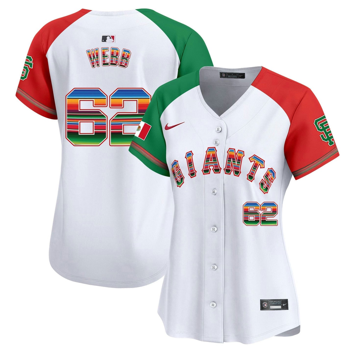 Camisa MLB Women’s San Francisco Mexico Vapor Premier Limited Jersey