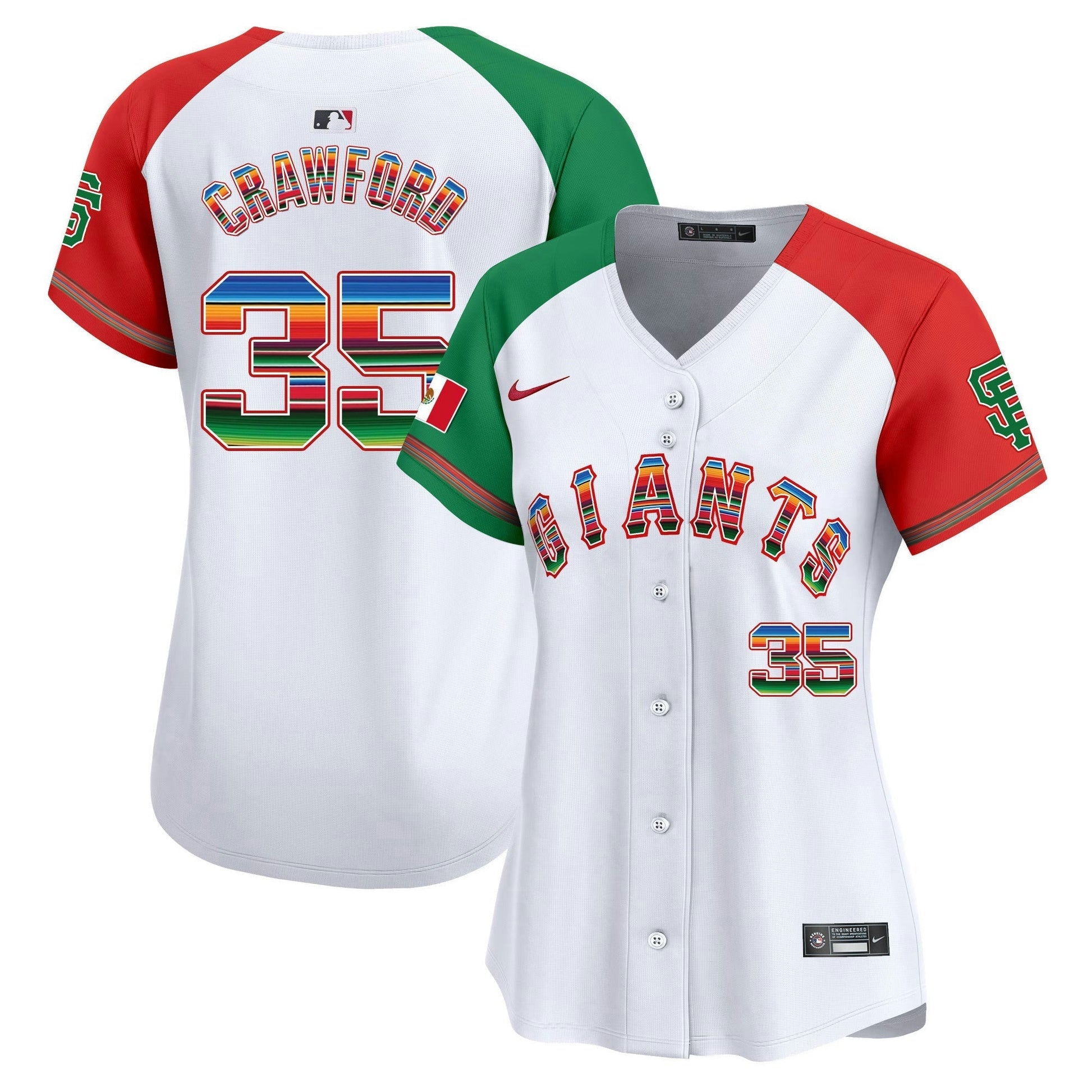 Camisa MLB Women’s San Francisco Mexico Vapor Premier Limited Jersey