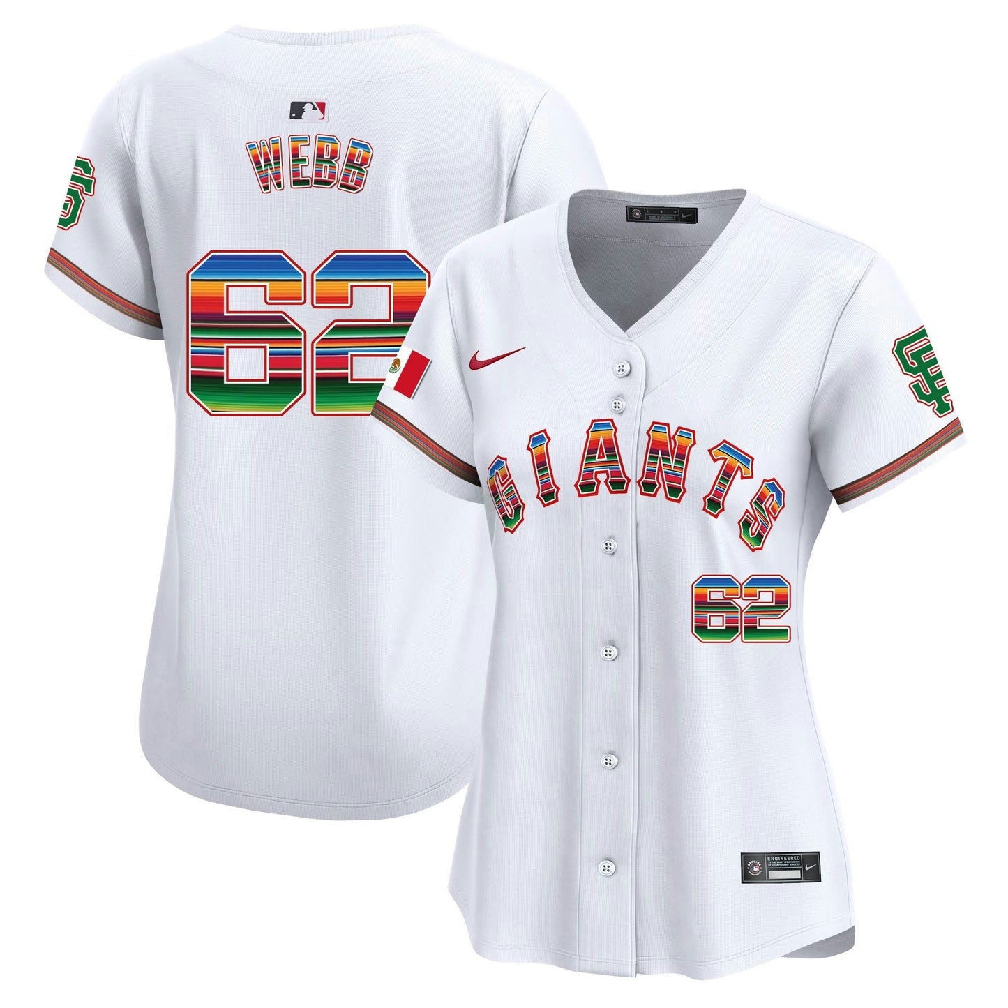 Camisa MLB Women’s San Francisco Mexico Vapor Premier Limited Jersey