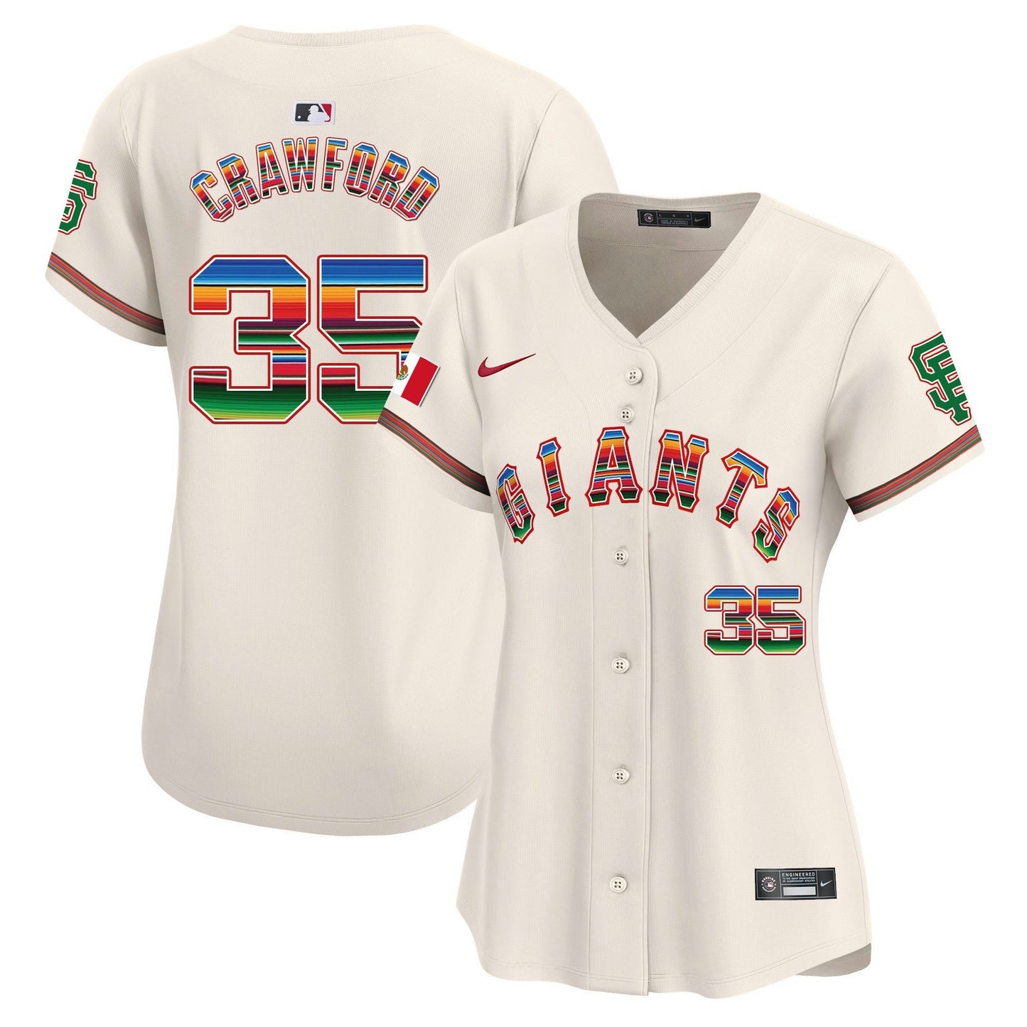 Camisa MLB Women’s San Francisco Mexico Vapor Premier Limited Jersey