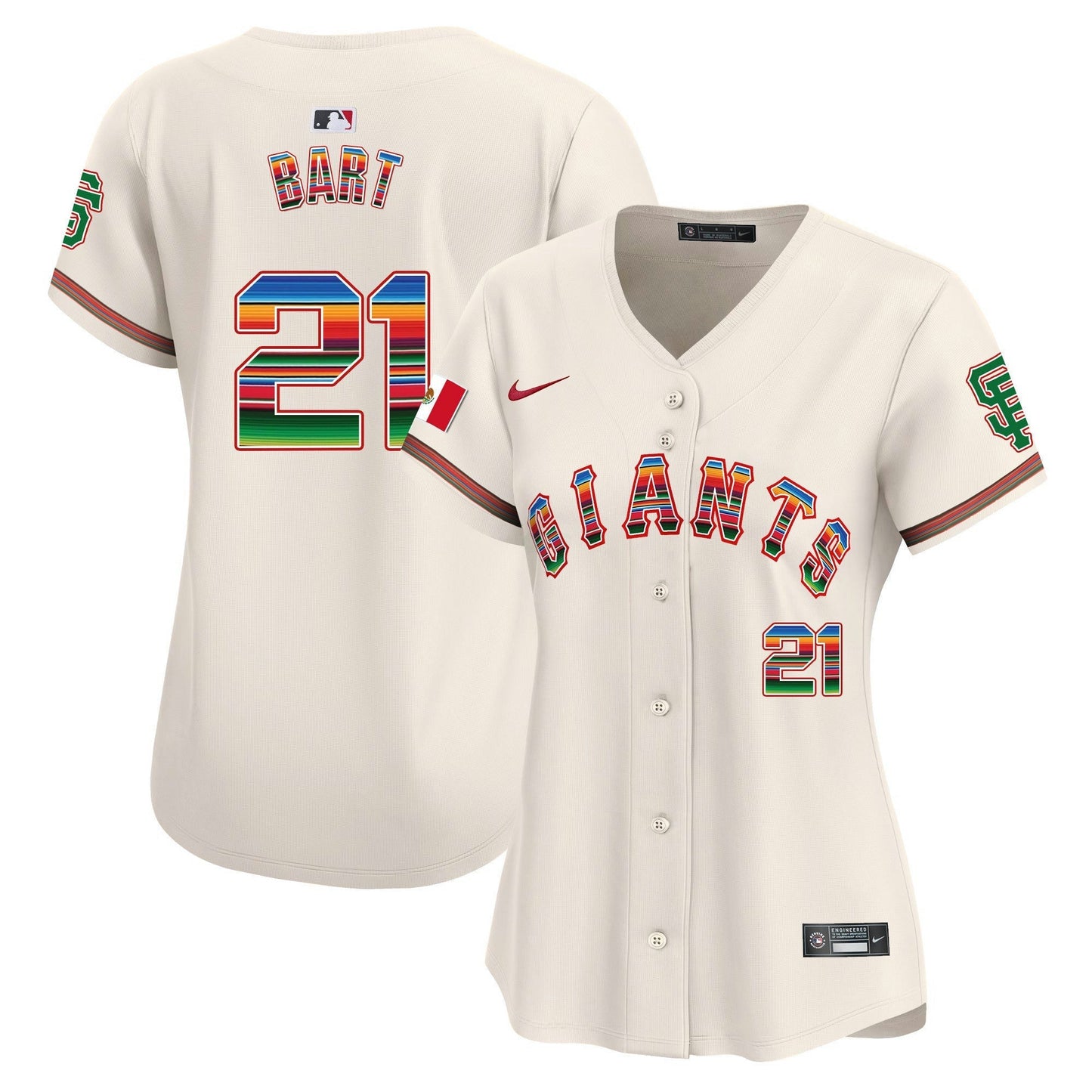 Camisa MLB Women’s San Francisco Mexico Vapor Premier Limited Jersey