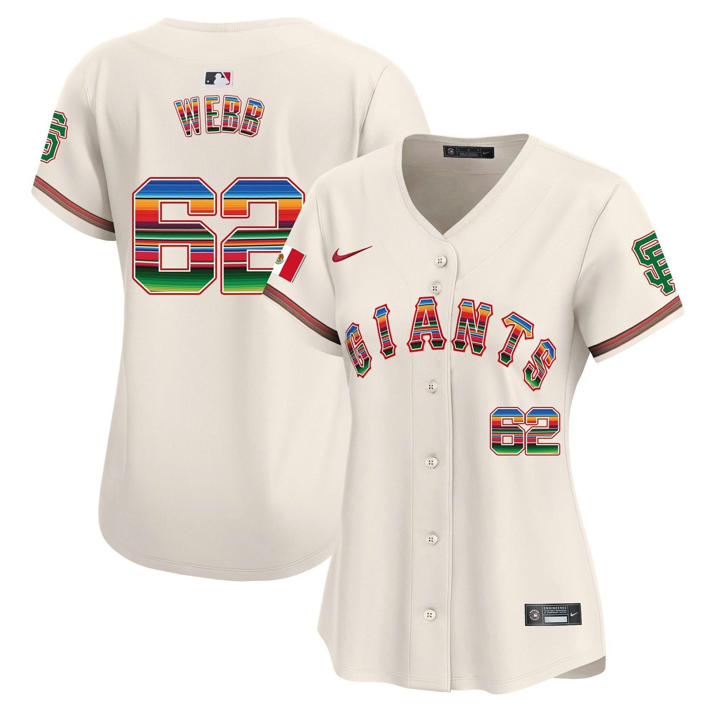 Camisa MLB Women’s San Francisco Mexico Vapor Premier Limited Jersey