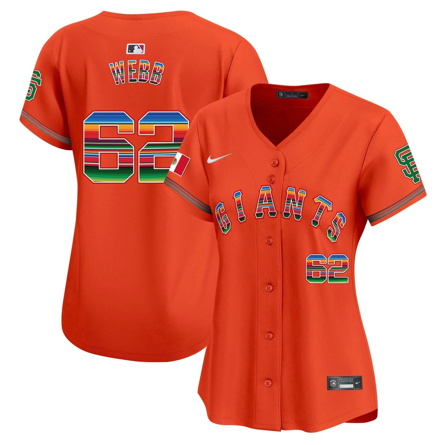 Camisa MLB Women’s San Francisco Mexico Vapor Premier Limited Jersey