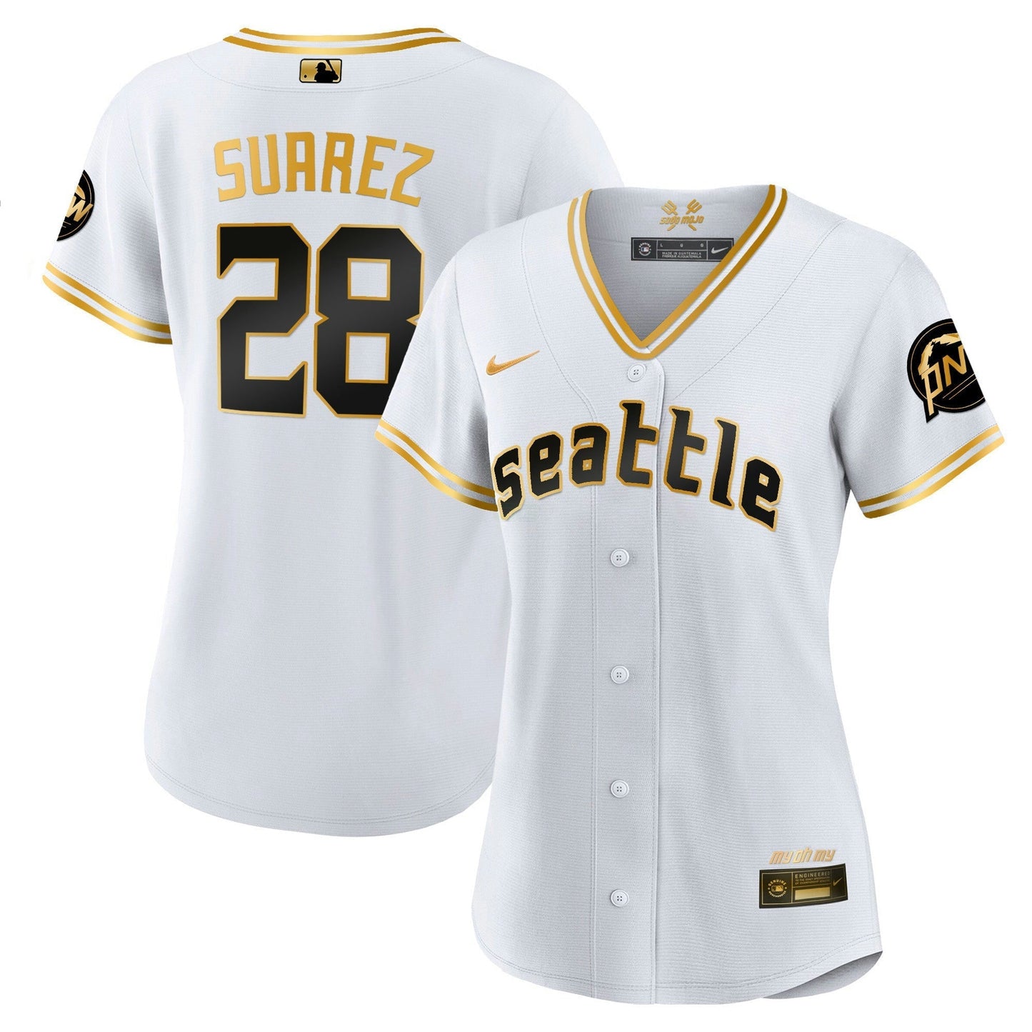 Camisa MLB Women’s Seattle 2023 City Connect Dourada Jersey