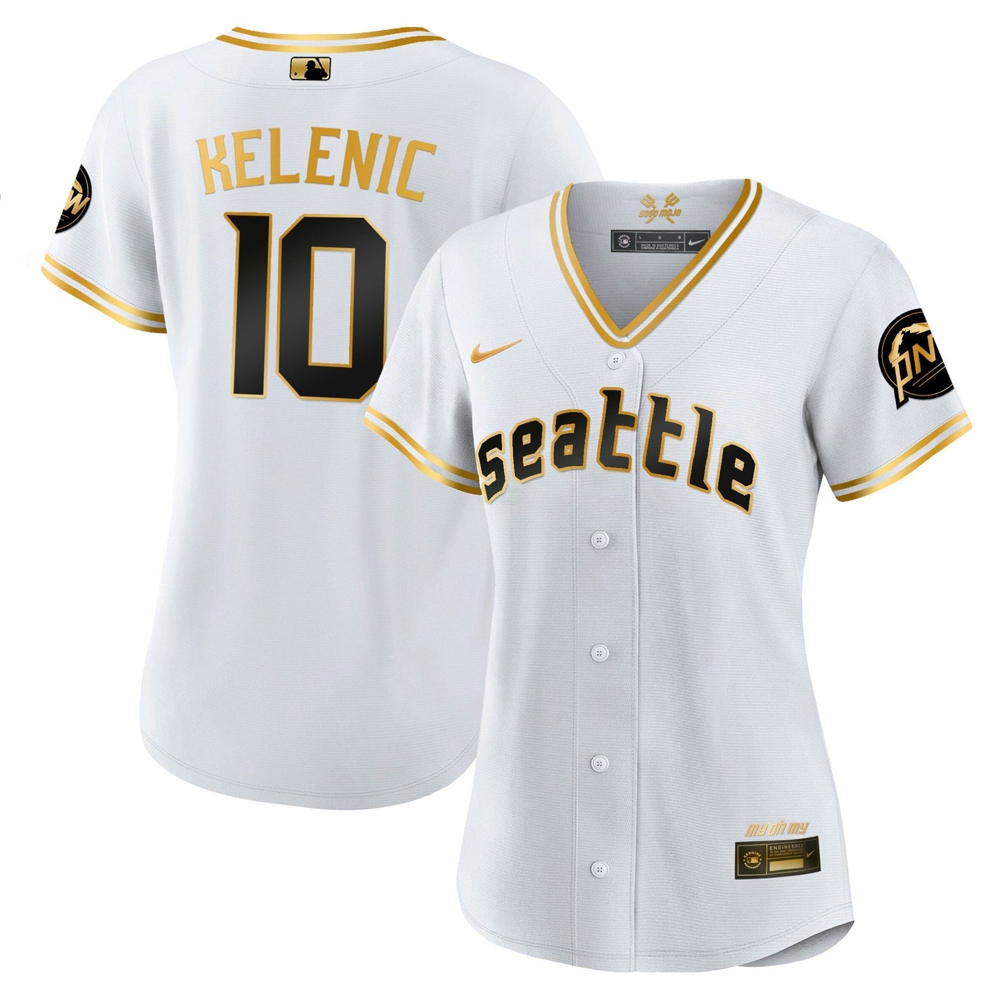 Camisa MLB Women’s Seattle 2023 City Connect Dourada Jersey