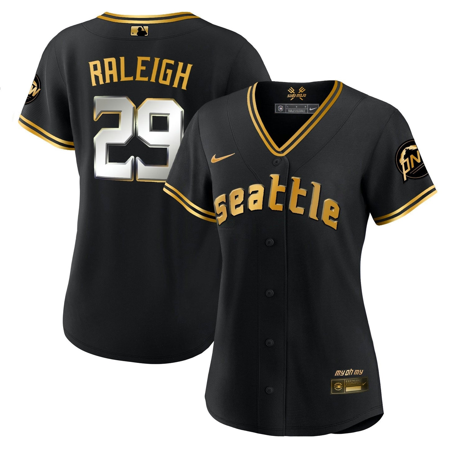 Camisa MLB Women’s Seattle 2023 City Connect Dourada Jersey
