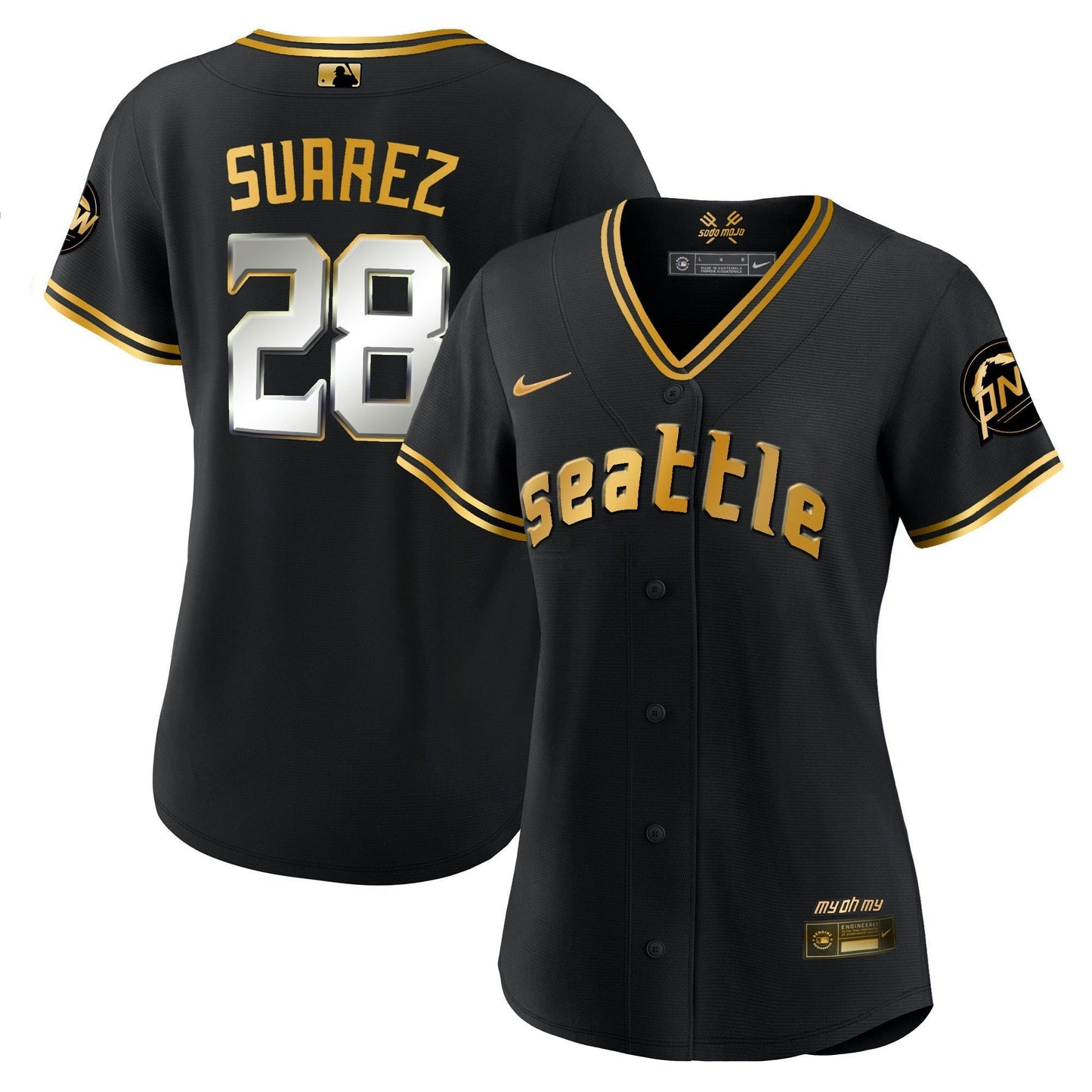 Camisa MLB Women’s Seattle 2023 City Connect Dourada Jersey