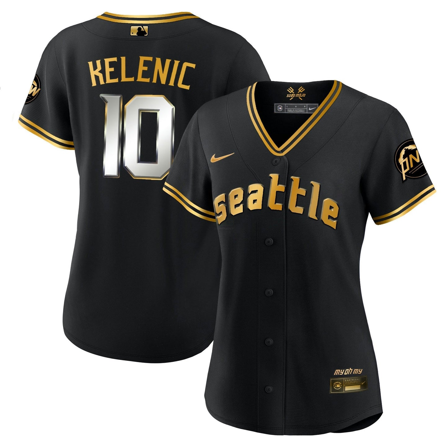 Camisa MLB Women’s Seattle 2023 City Connect Dourada Jersey