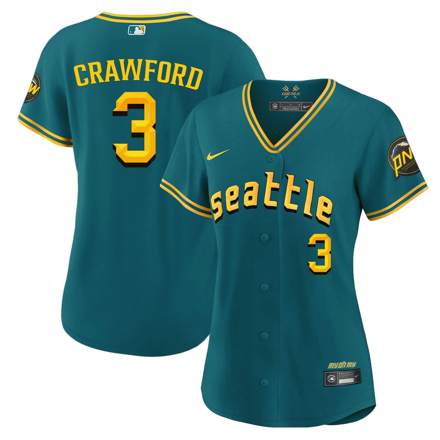 Camisa MLB Women’s Seattle 2023 City Connect Fan Made Jersey