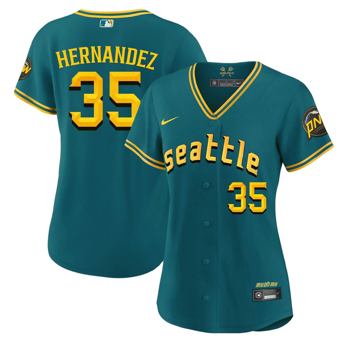 Camisa MLB Women’s Seattle 2023 City Connect Fan Made Jersey