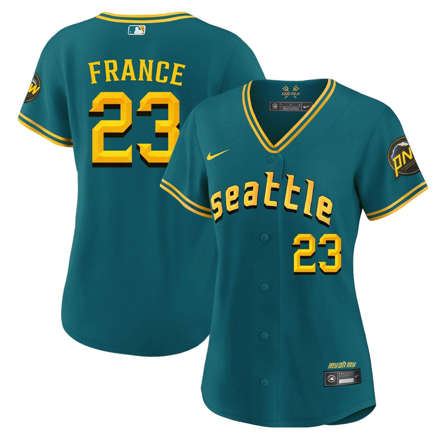 Camisa MLB Women’s Seattle 2023 City Connect Fan Made Jersey
