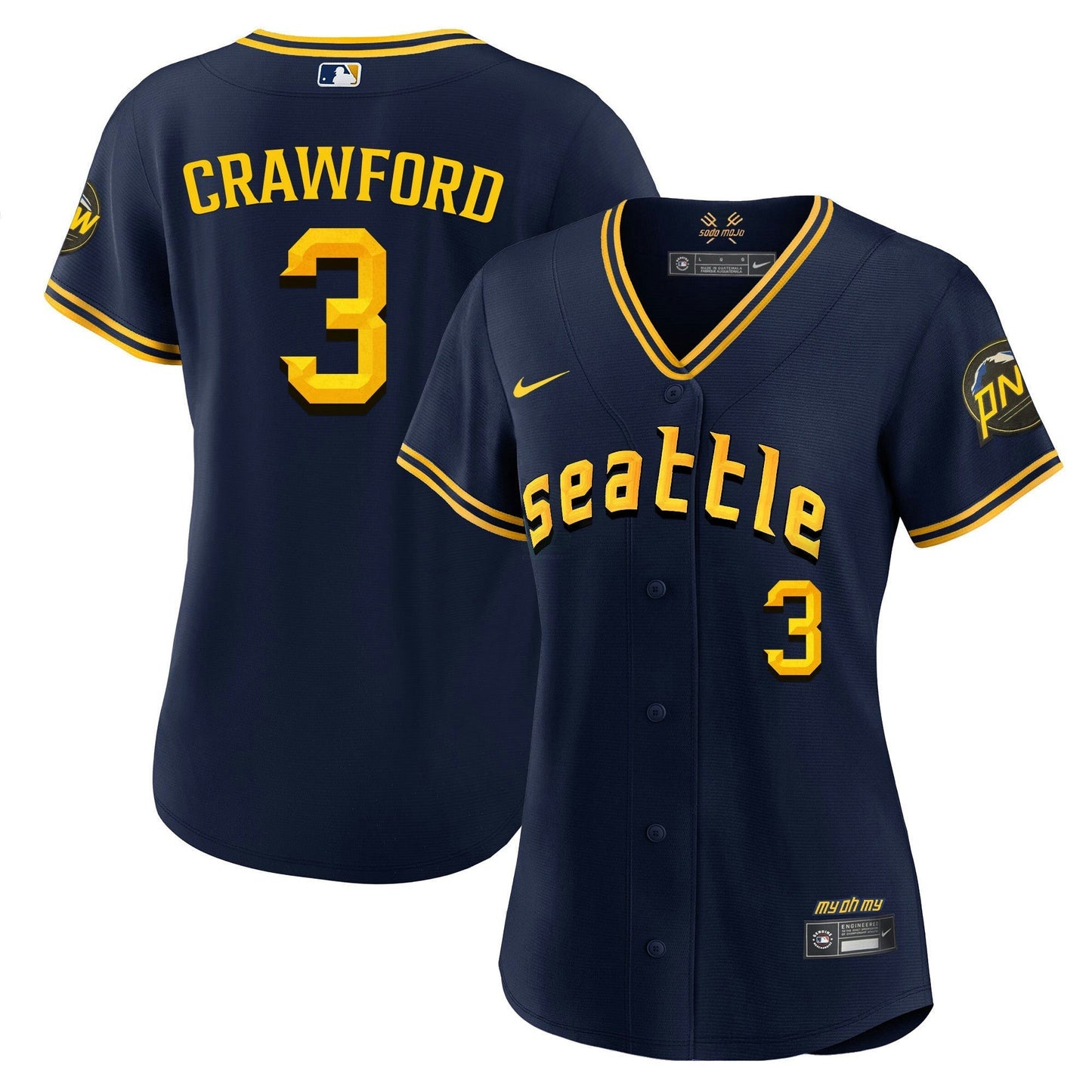 Camisa MLB Women’s Seattle 2023 City Connect Fan Made Jersey