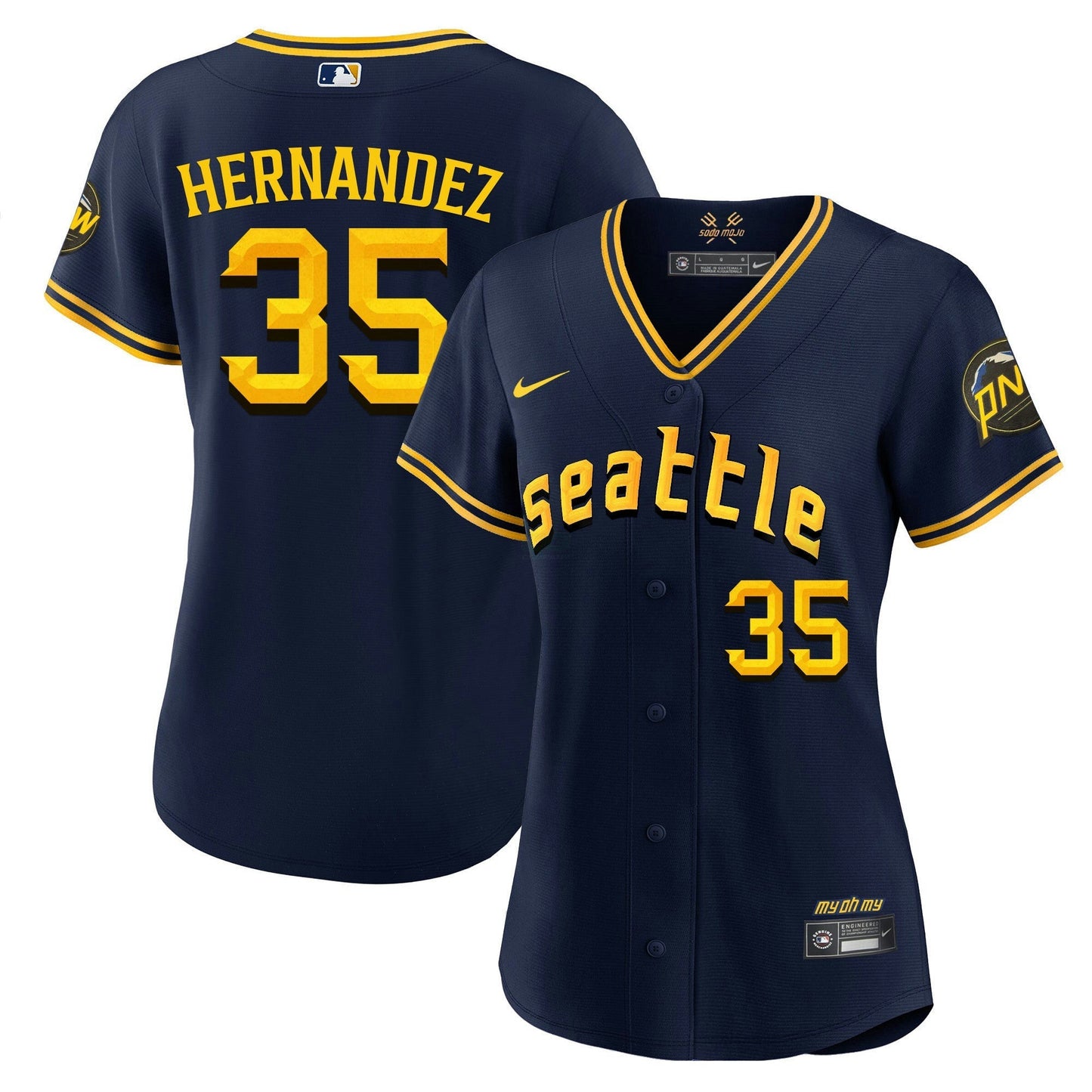 Camisa MLB Women’s Seattle 2023 City Connect Fan Made Jersey