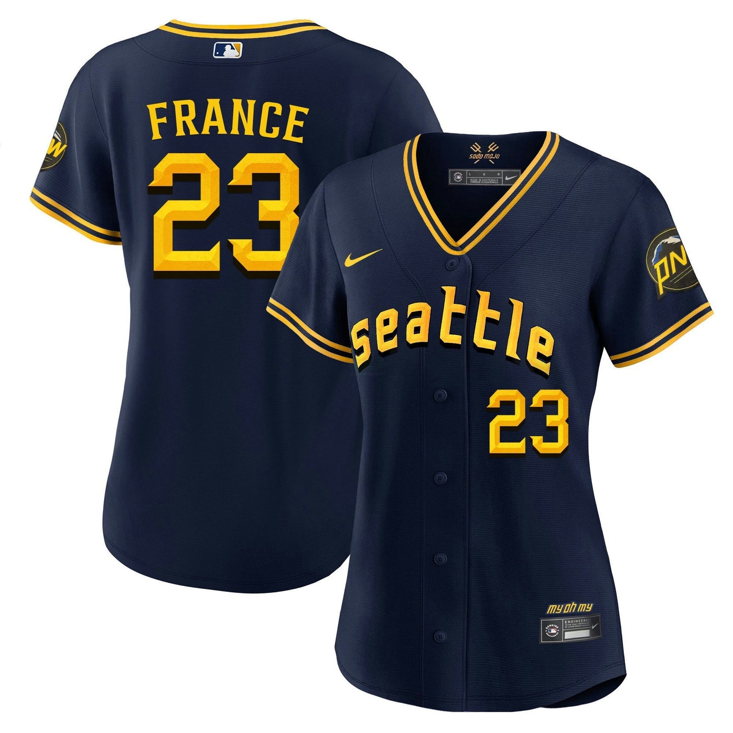 Camisa MLB Women’s Seattle 2023 City Connect Fan Made Jersey