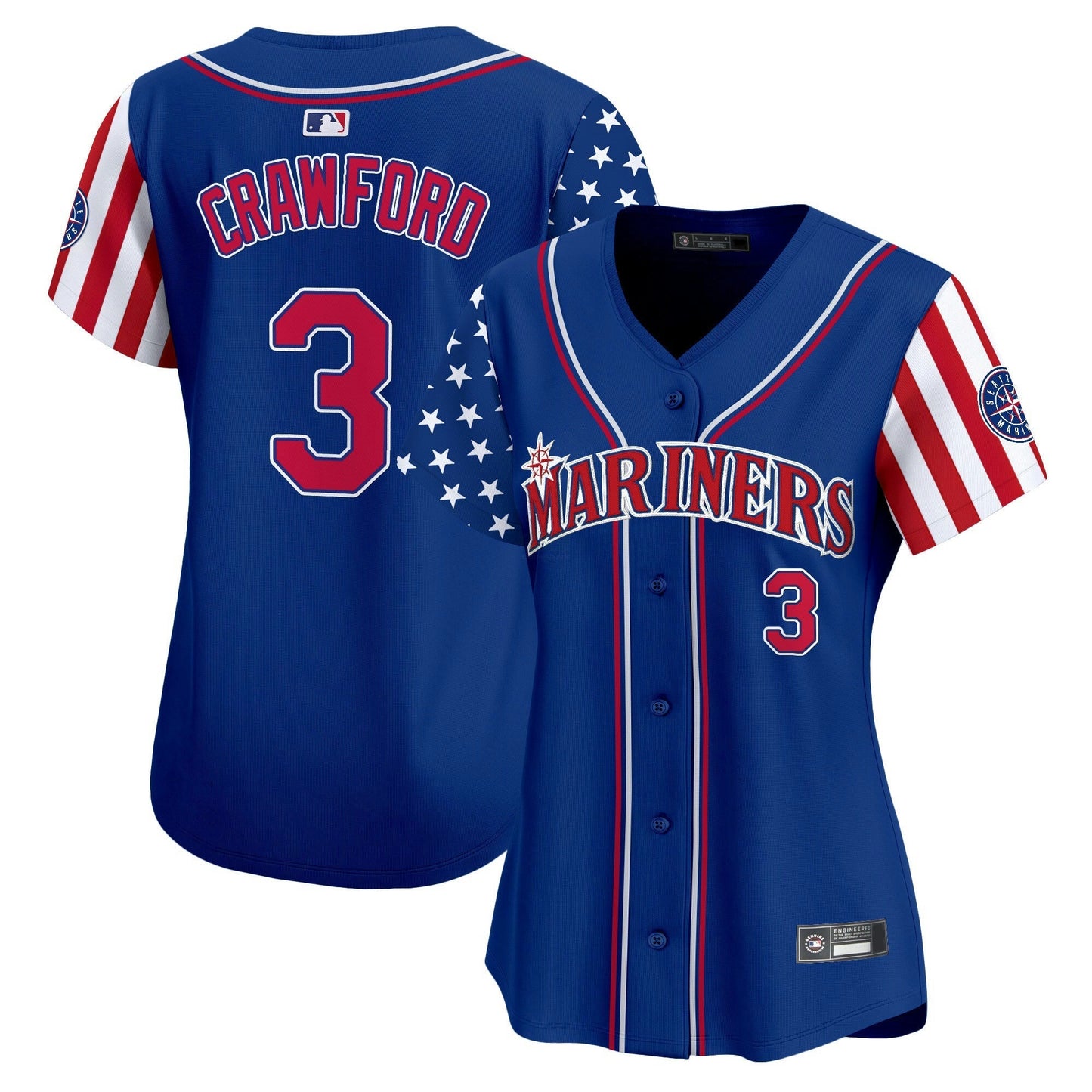 Camisa MLB Women’s Seattle 2025 Independence Day Vapor Premier Limited Jersey