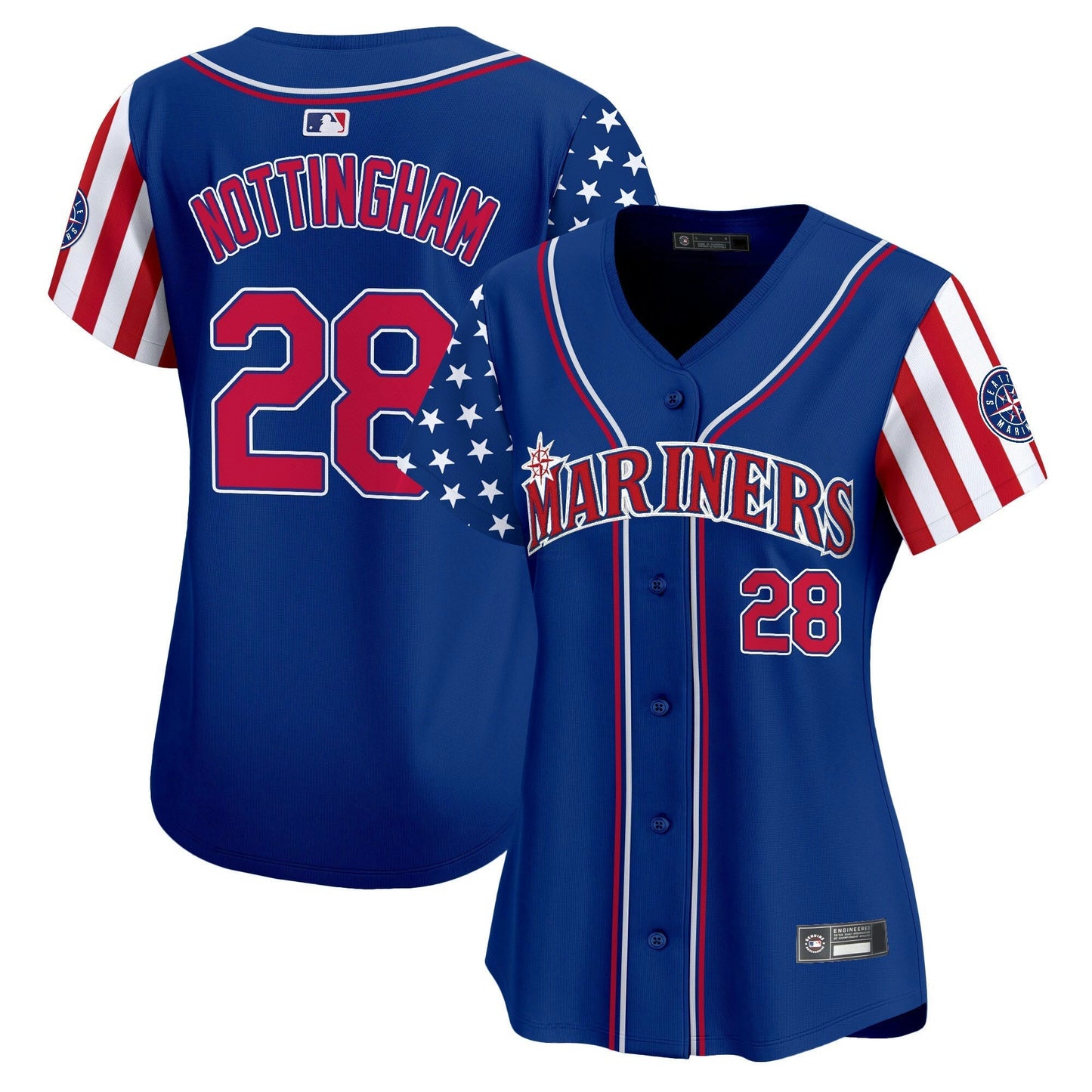 Camisa MLB Women’s Seattle 2025 Independence Day Vapor Premier Limited Jersey