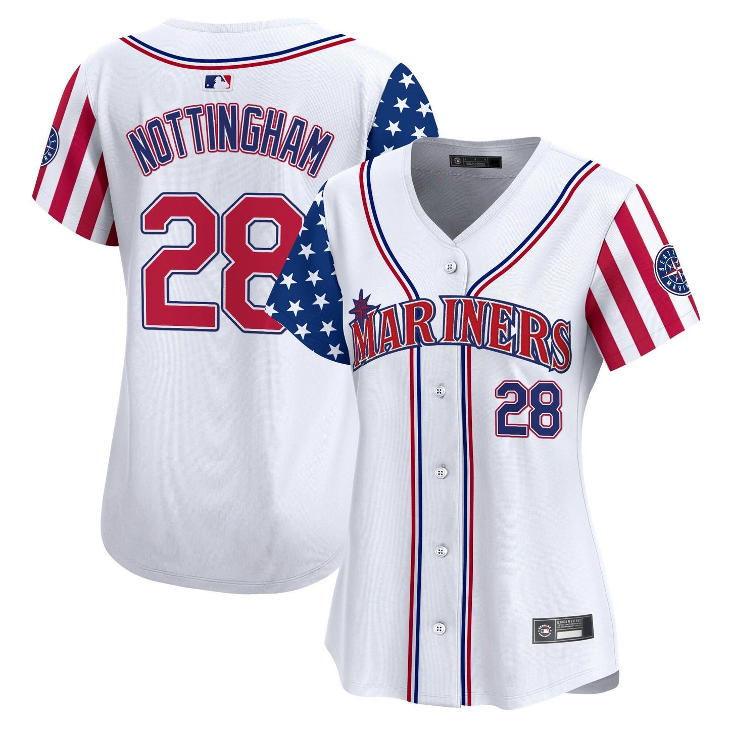 Camisa MLB Women’s Seattle 2025 Independence Day Vapor Premier Limited Jersey