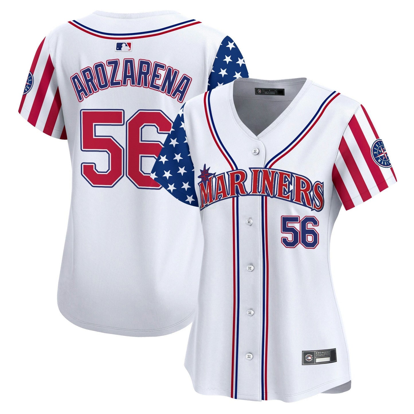 Camisa MLB Women’s Seattle 2025 Independence Day Vapor Premier Limited Jersey