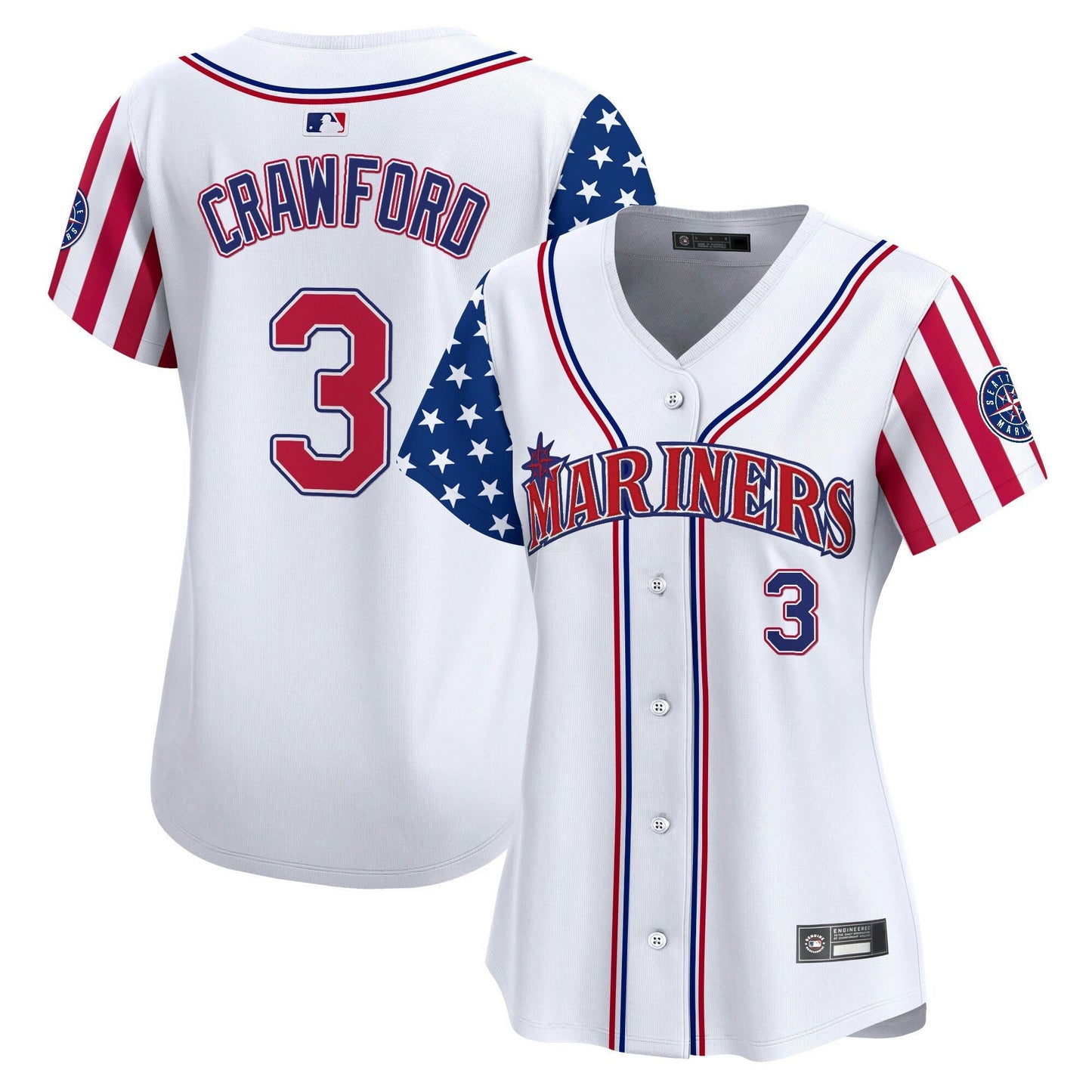 Camisa MLB Women’s Seattle 2025 Independence Day Vapor Premier Limited Jersey
