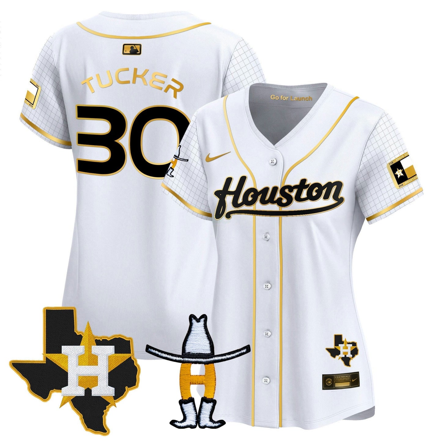 Camisa MLB Women’s Space City Houston Rodeo Patch Vapor Premier Limited Jersey