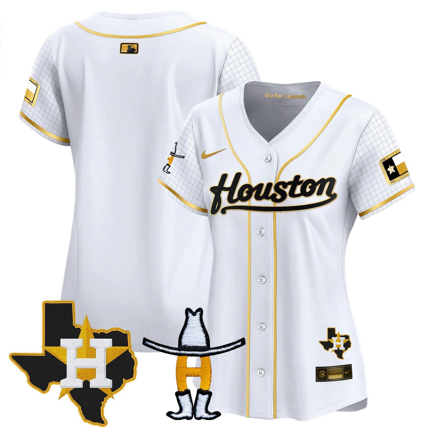 Camisa MLB Women’s Space City Houston Rodeo Patch Vapor Premier Limited Jersey