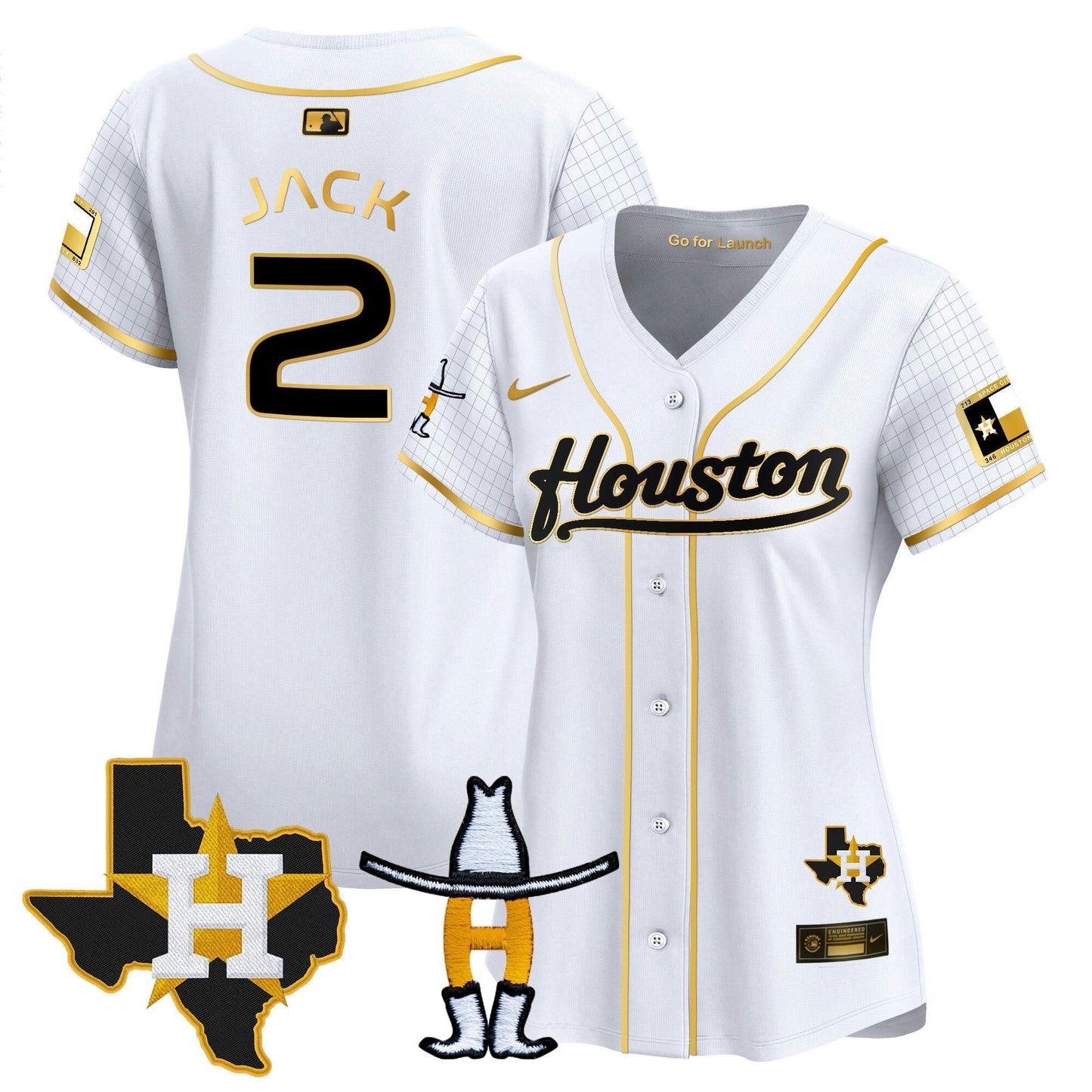 Camisa MLB Women’s Space City Houston Rodeo Patch Vapor Premier Limited Jersey