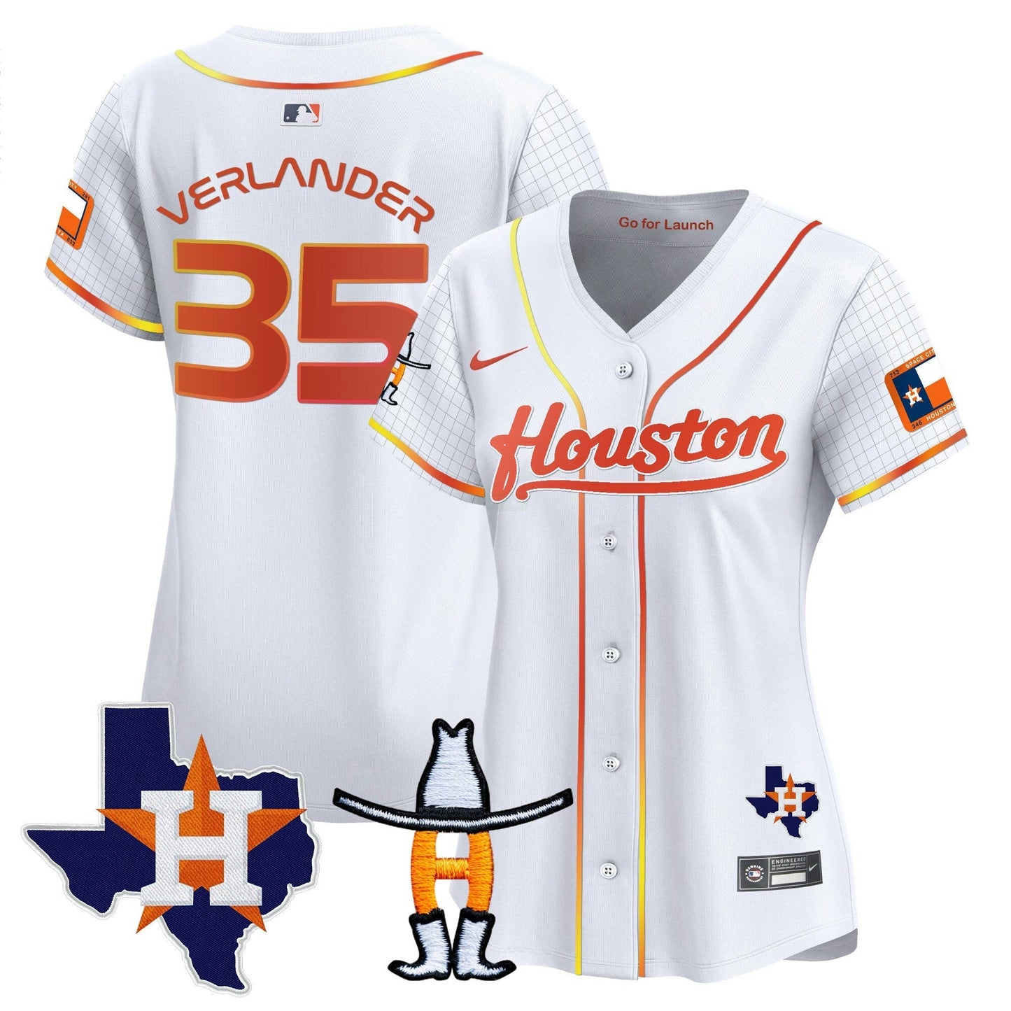 Camisa MLB Women’s Space City Houston Rodeo Patch Vapor Premier Limited Jersey