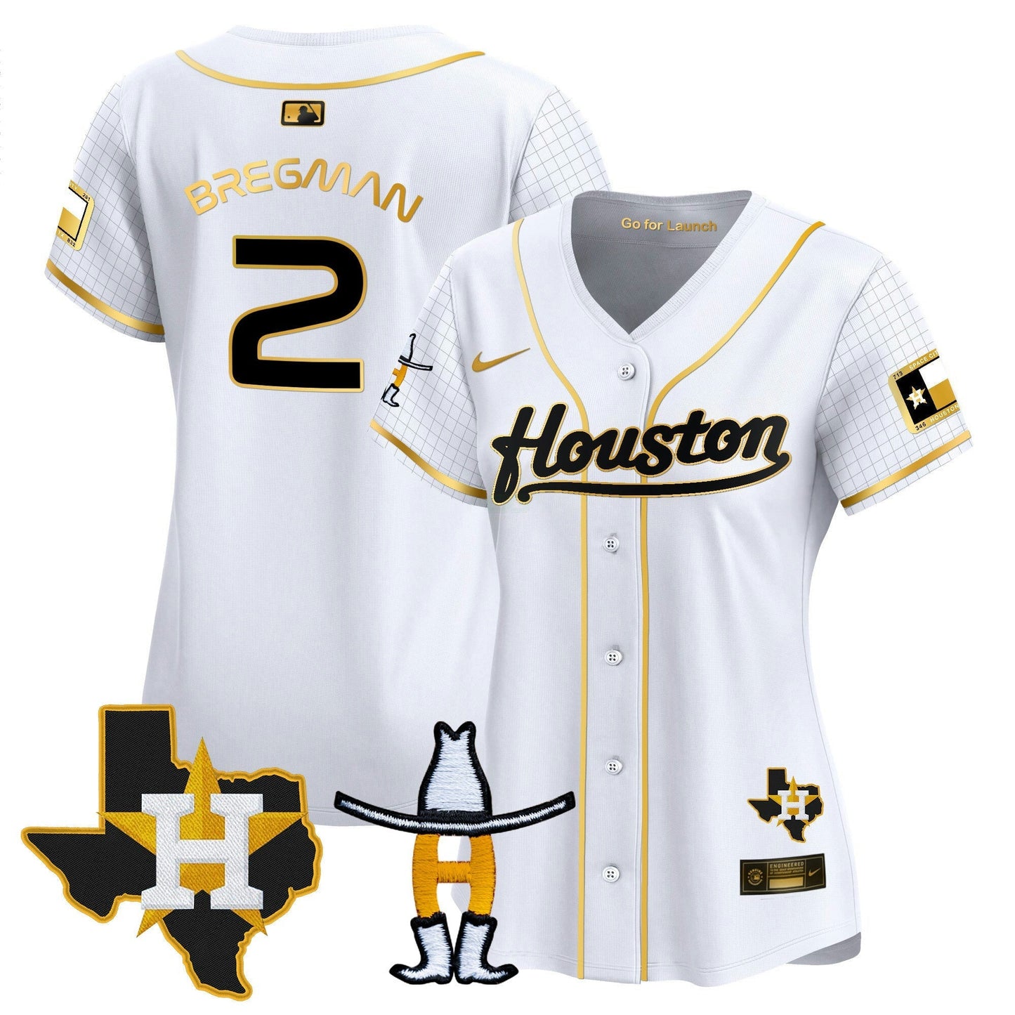 Camisa MLB Women’s Space City Houston Rodeo Patch Vapor Premier Limited Jersey