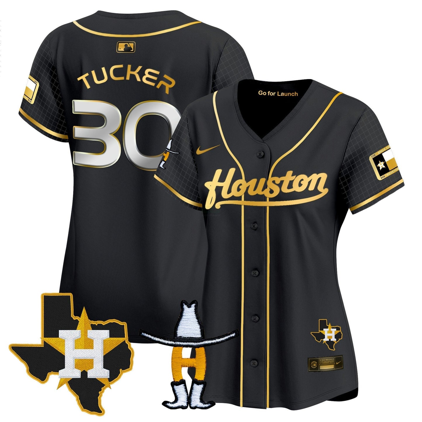 Camisa MLB Women’s Space City Houston Rodeo Patch Vapor Premier Limited Jersey