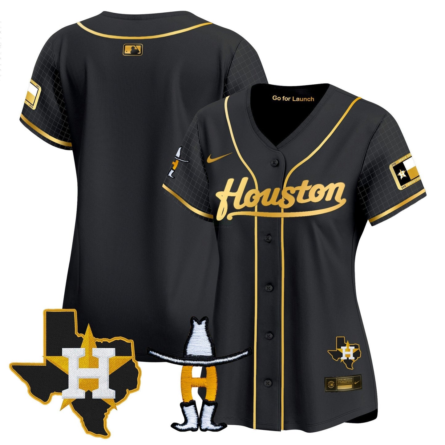 Camisa MLB Women’s Space City Houston Rodeo Patch Vapor Premier Limited Jersey