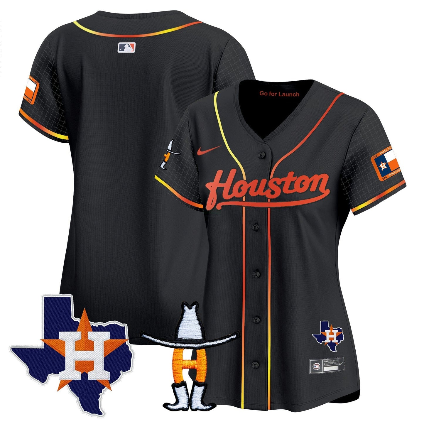 Camisa MLB Women’s Space City Houston Rodeo Patch Vapor Premier Limited Jersey
